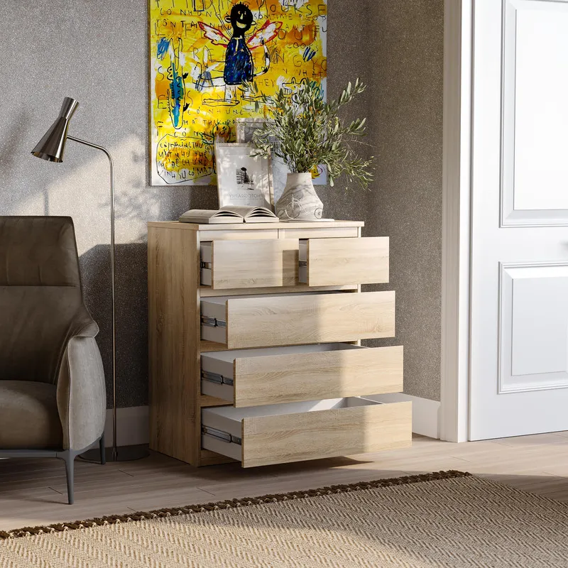 2.05.02.080.3 МАЛЬТА комод 3+2 ящика 80х99 сонома RU