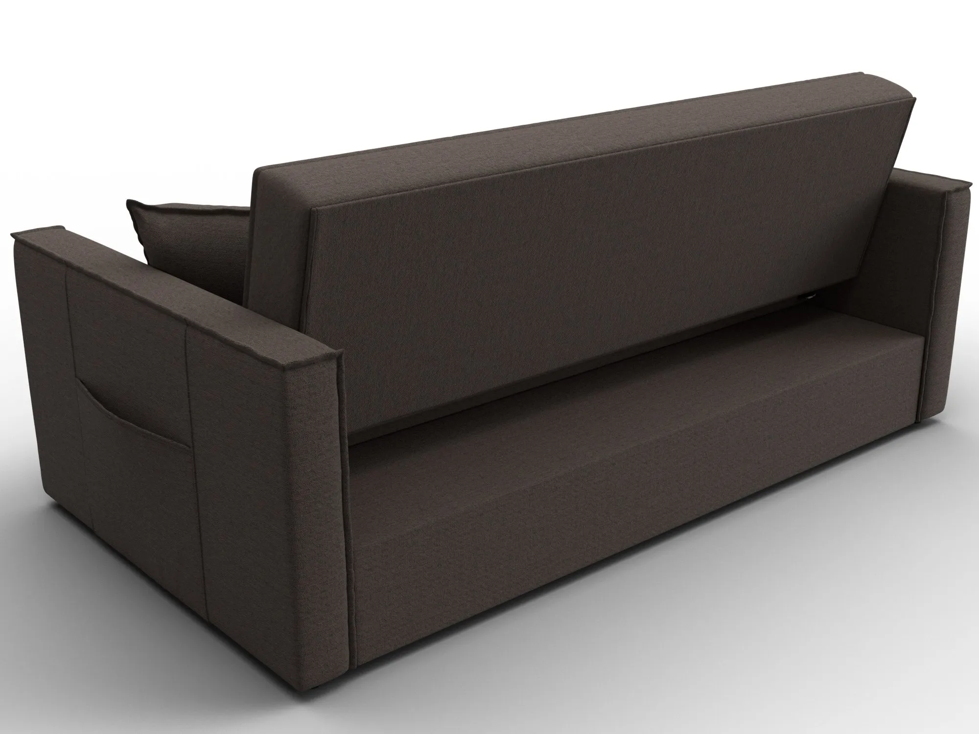 Диван прямой Лига-104 (160) ( Амур 05 коричневый )