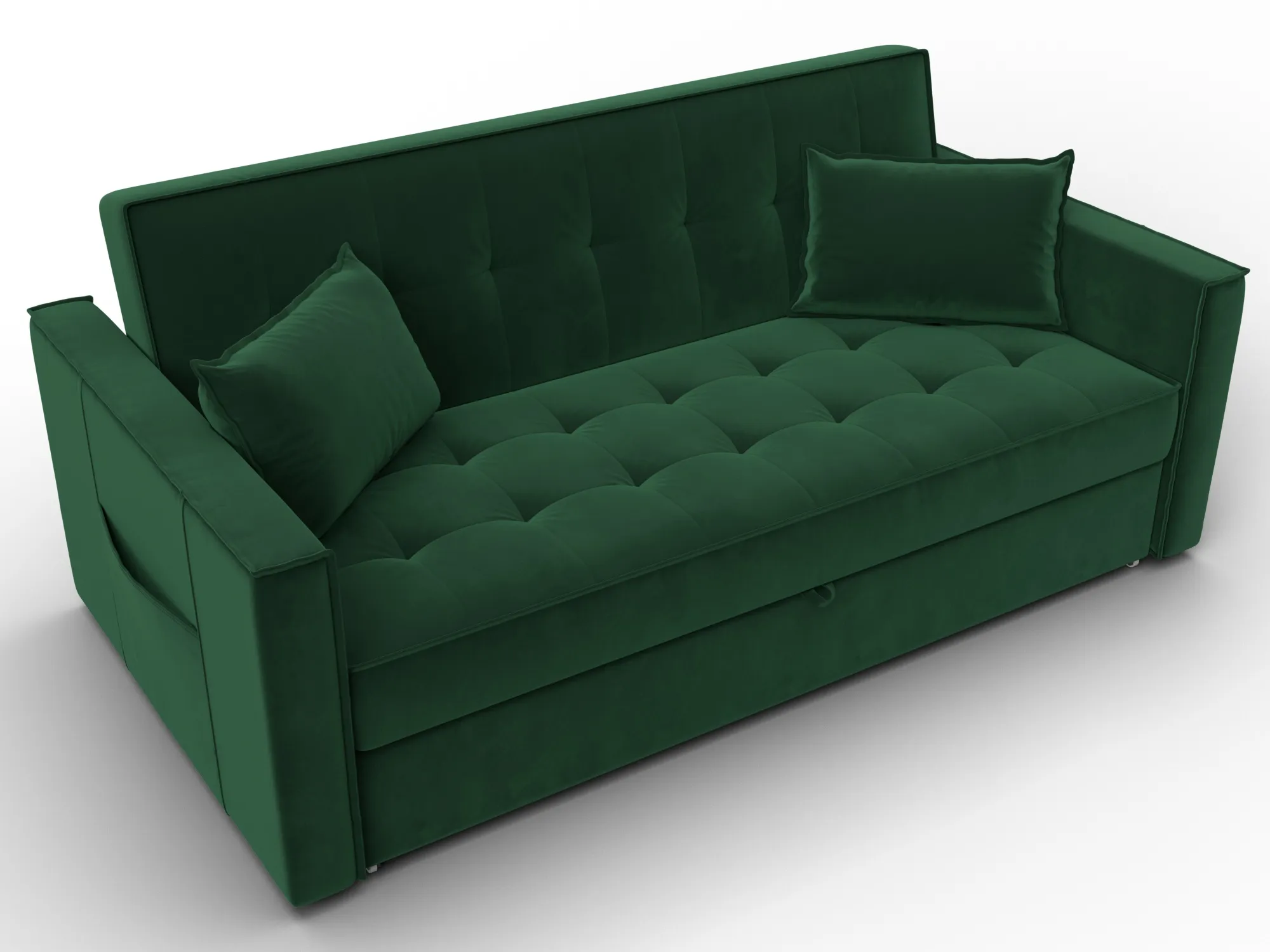 Диван прямой Лига-104 (160) ( SEVEN 626 зеленый )