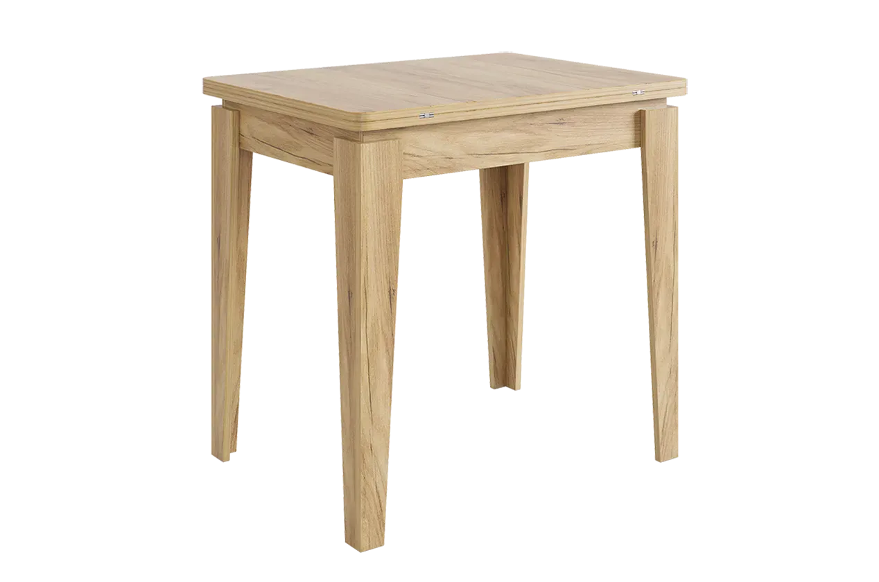 Стол обеденный раскладной Фантазия дуб крафт золотой