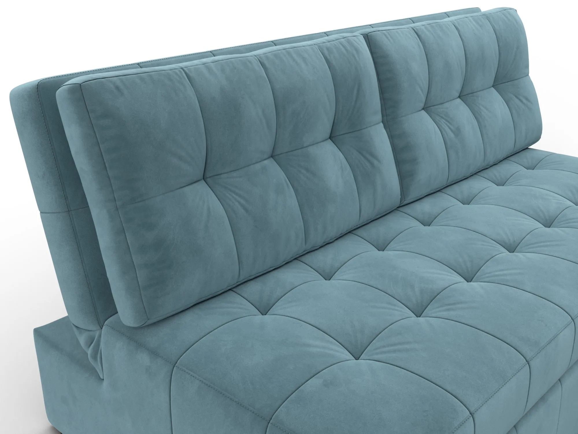 Диван прямой Лига-107 (160) ( SEVEN 113 бирюзовый )