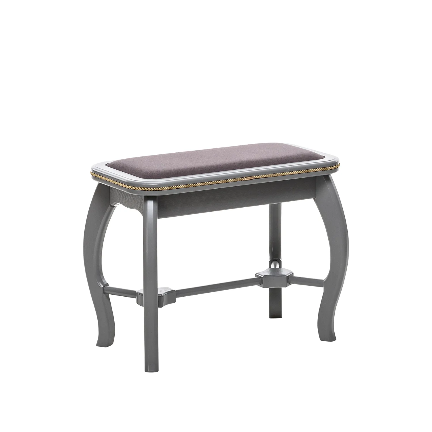 Банкетка Leset "Миледи" (Серый ясень/V19 коричнево-красный)