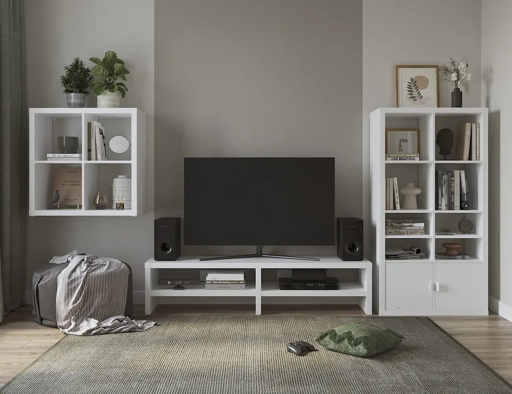 S00029 Фора 4 стеллаж 76х76х38, белый