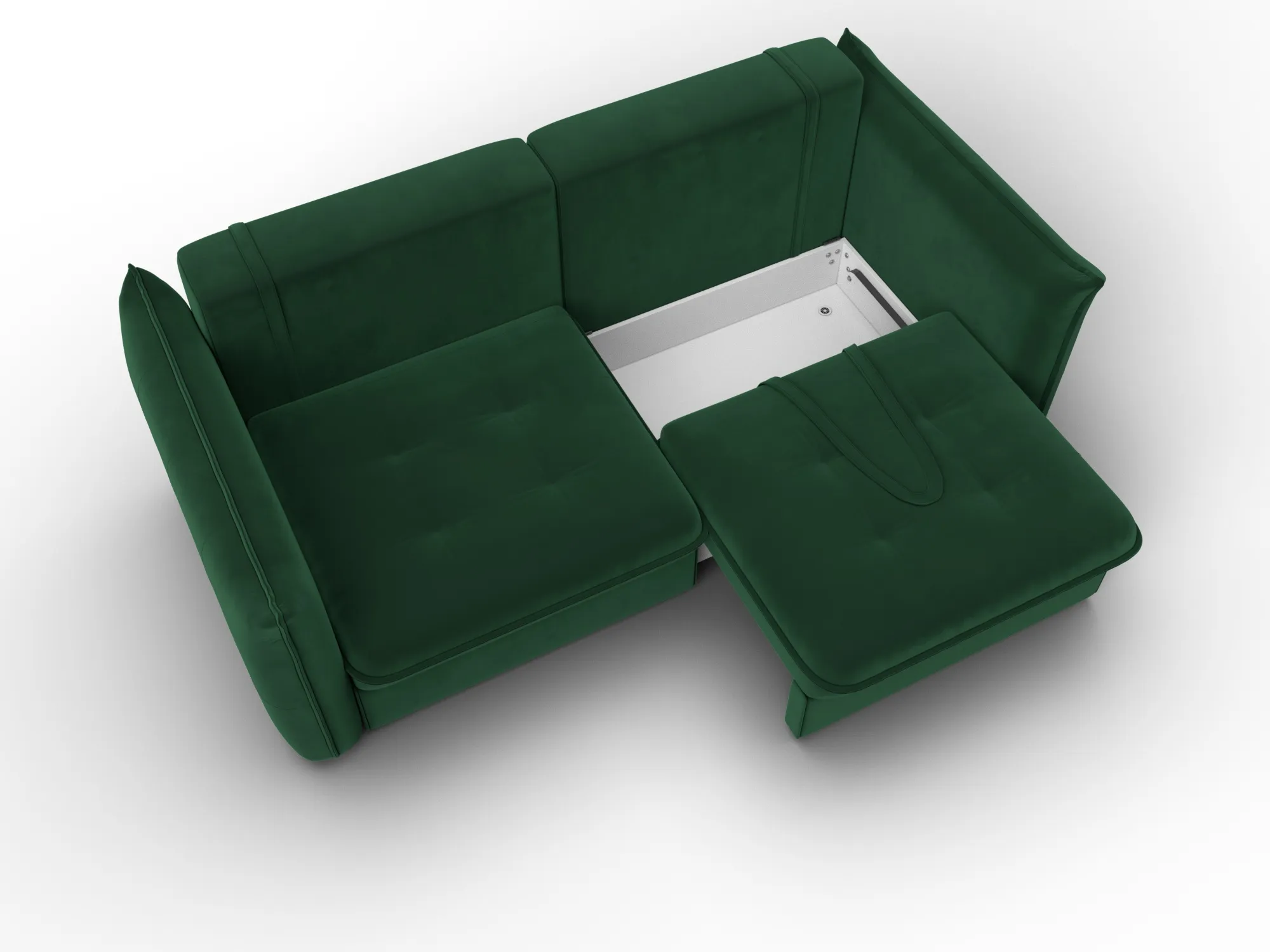 Диван прямой Лига-100 НПБ ( SEVEN 626 зеленый )