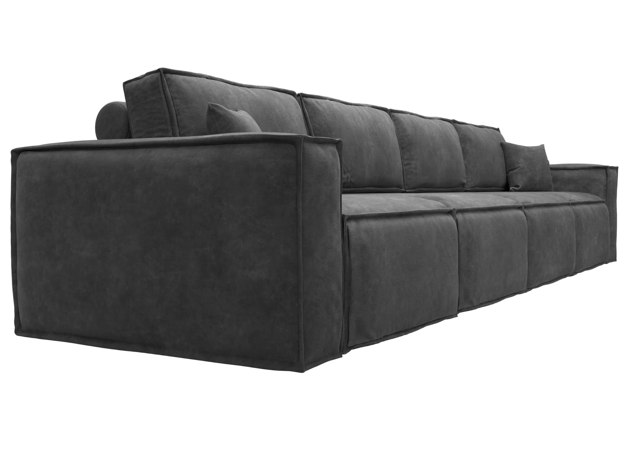 Диван прямой Лига-081 НПБ МегаЛонг ( BRUT 16 темно-серый )