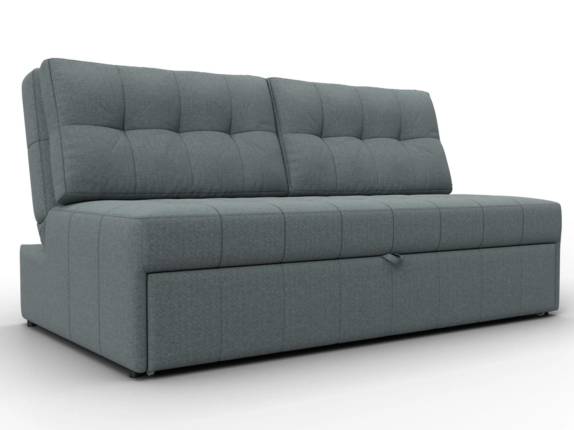 Диван прямой Лига-107 (160) ( Амур 07 серый )