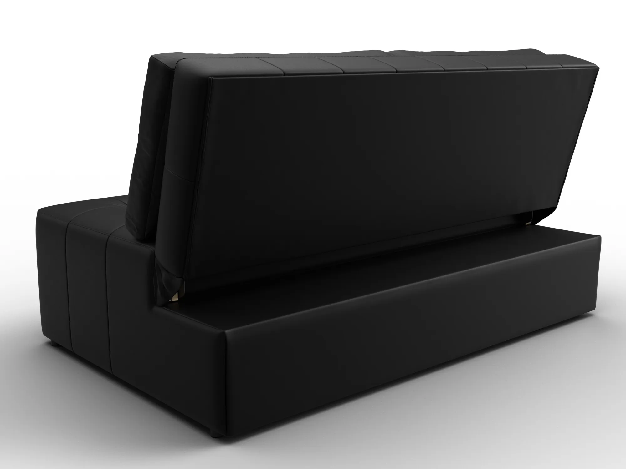 Диван прямой Лига-107 (140) ( GRIFON 18 черный )