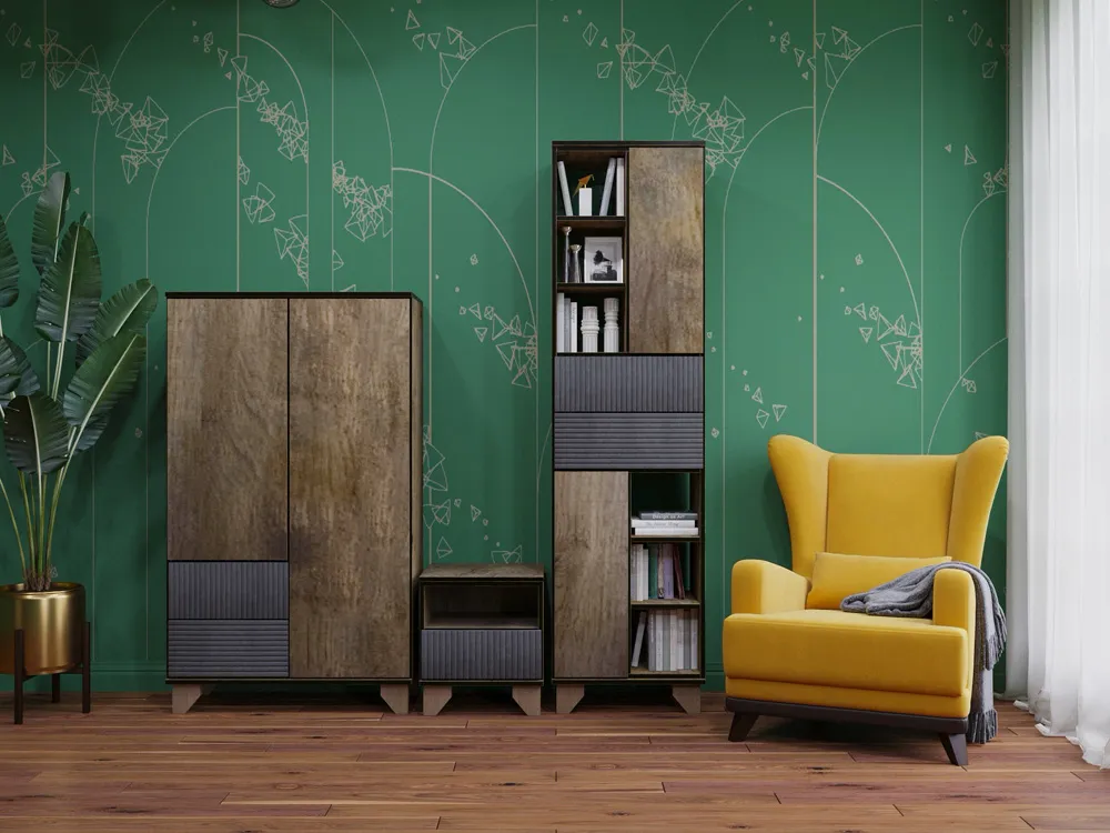 Гостиная Копенгаген дуб самдал/серый графит вариант 5