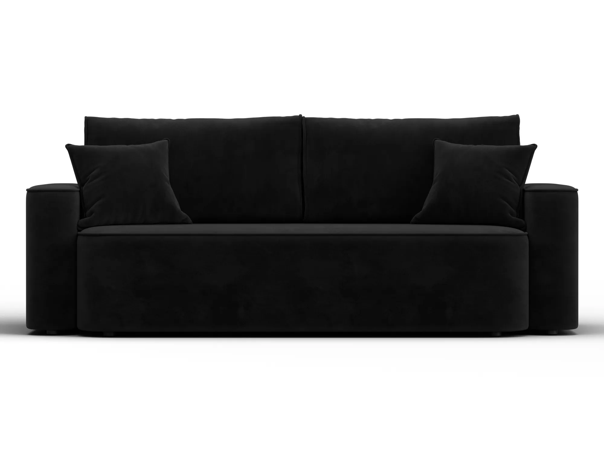 Диван прямой Лига-118 НПБ ( SEVEN 35 черный )