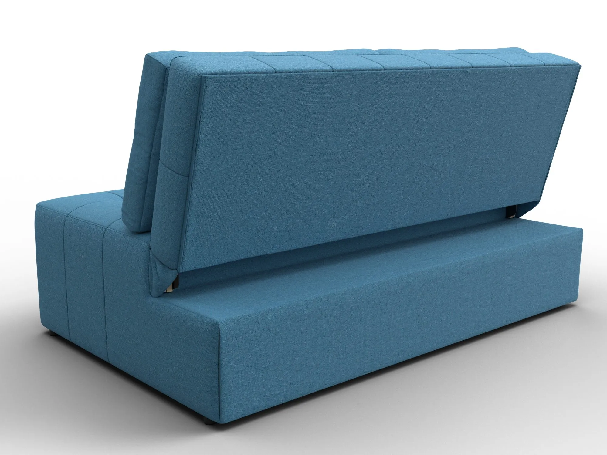 Диван прямой Лига-107 (140) ( Амур 10 голубой )