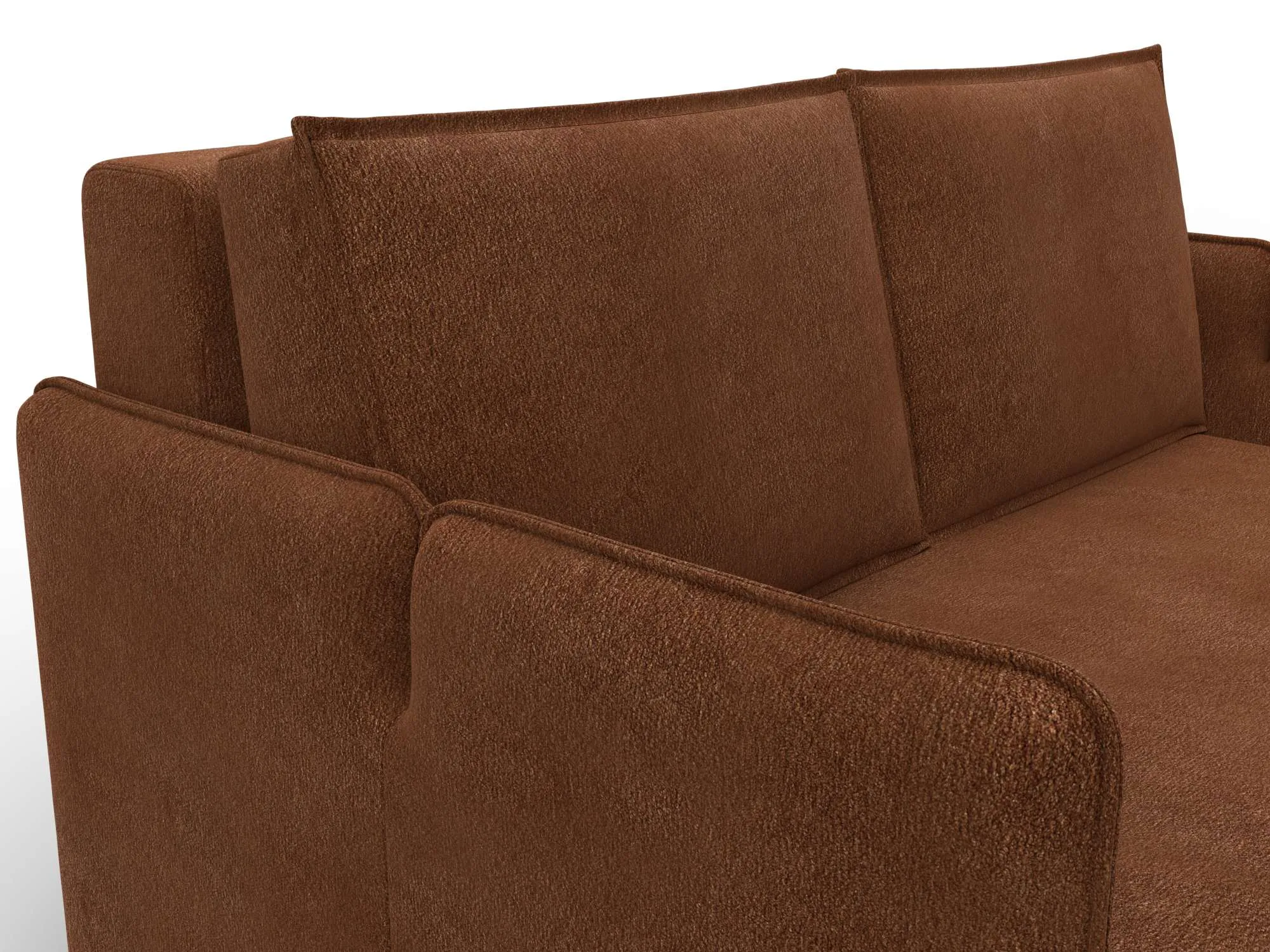 Диван прямой Лига-117 ( LAIM 14 терракотовый )