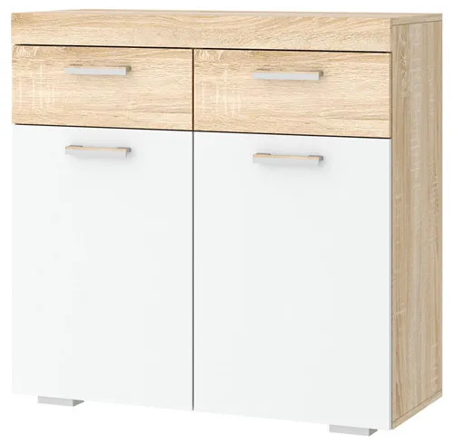 Тумба  СОНАТА ТС-900  Сонома-Белый глянец