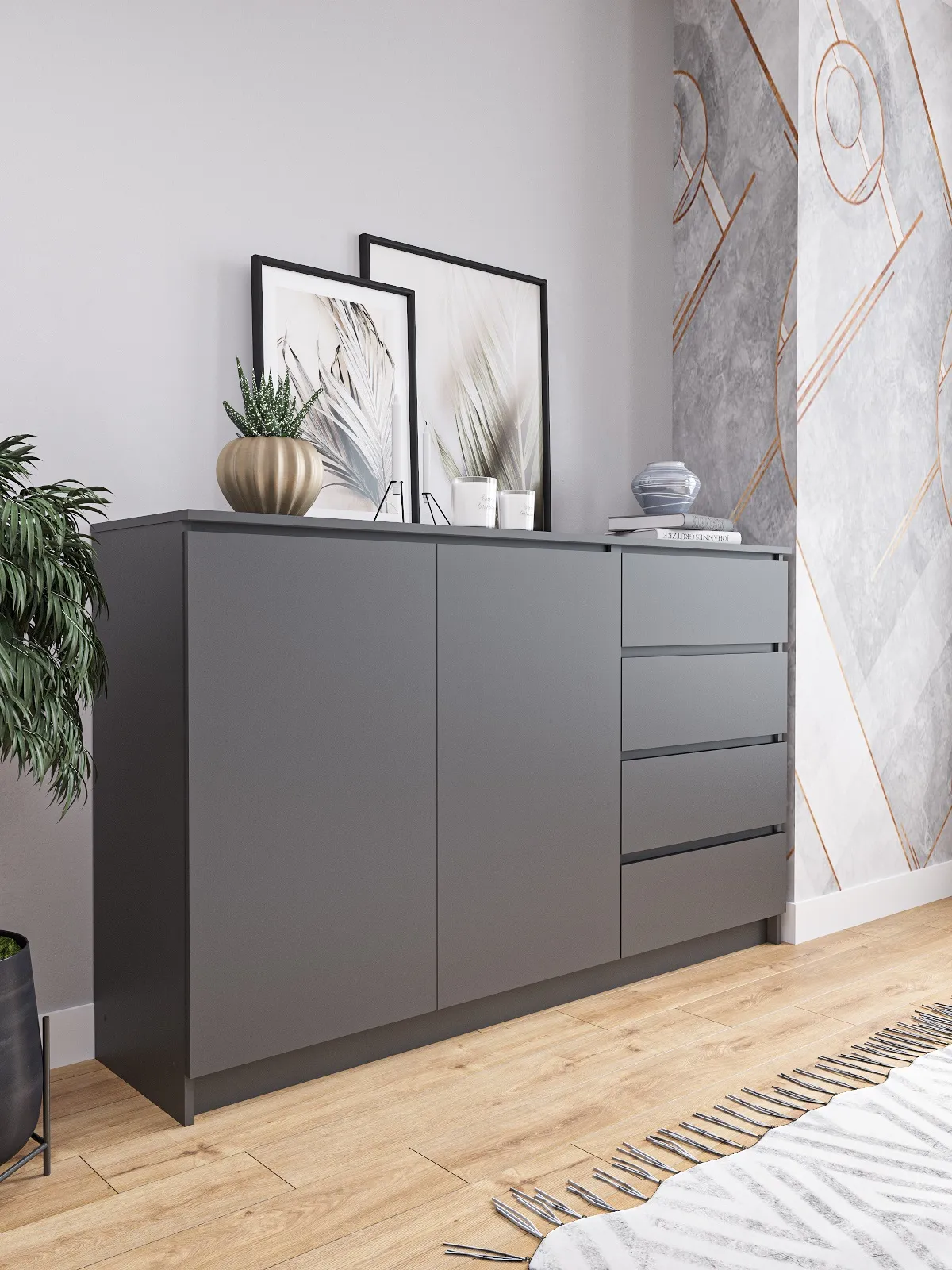 Комод Мори 1600.1 графит