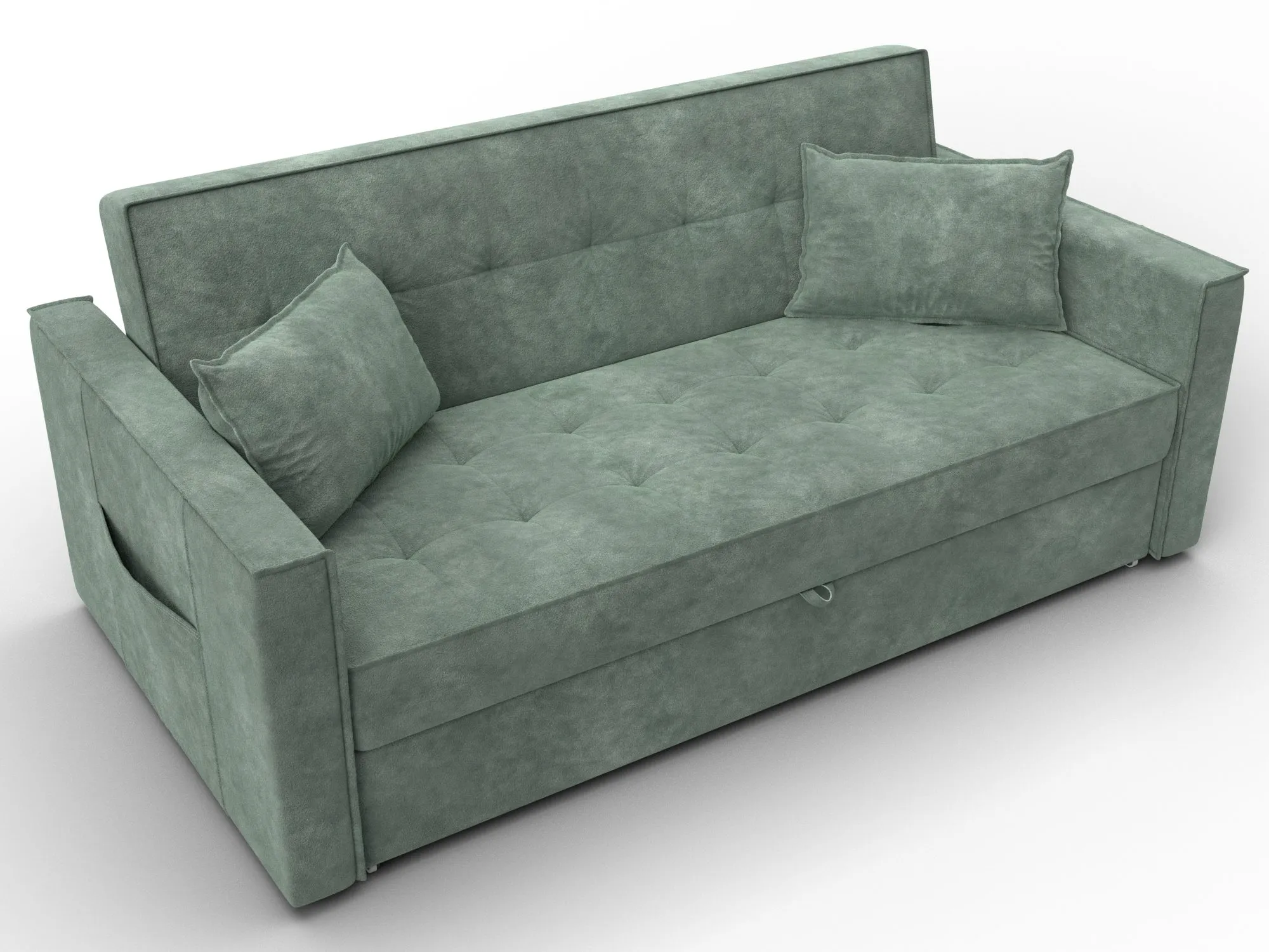 Диван прямой Лига-104 (160) ( BRUT 08 зеленый )