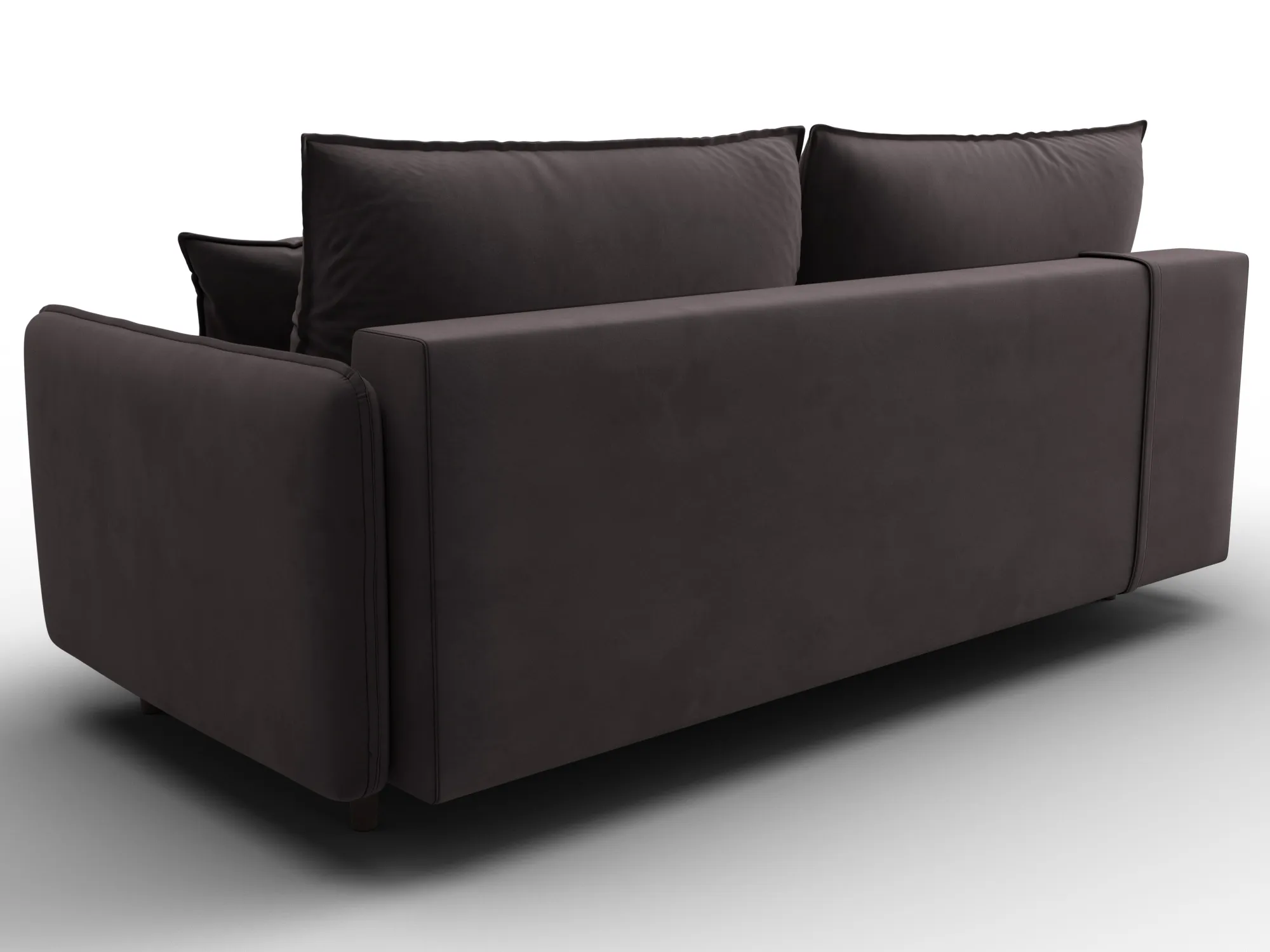 Диван прямой Лига-064 НПБ ( SEVEN 727 коричневый )