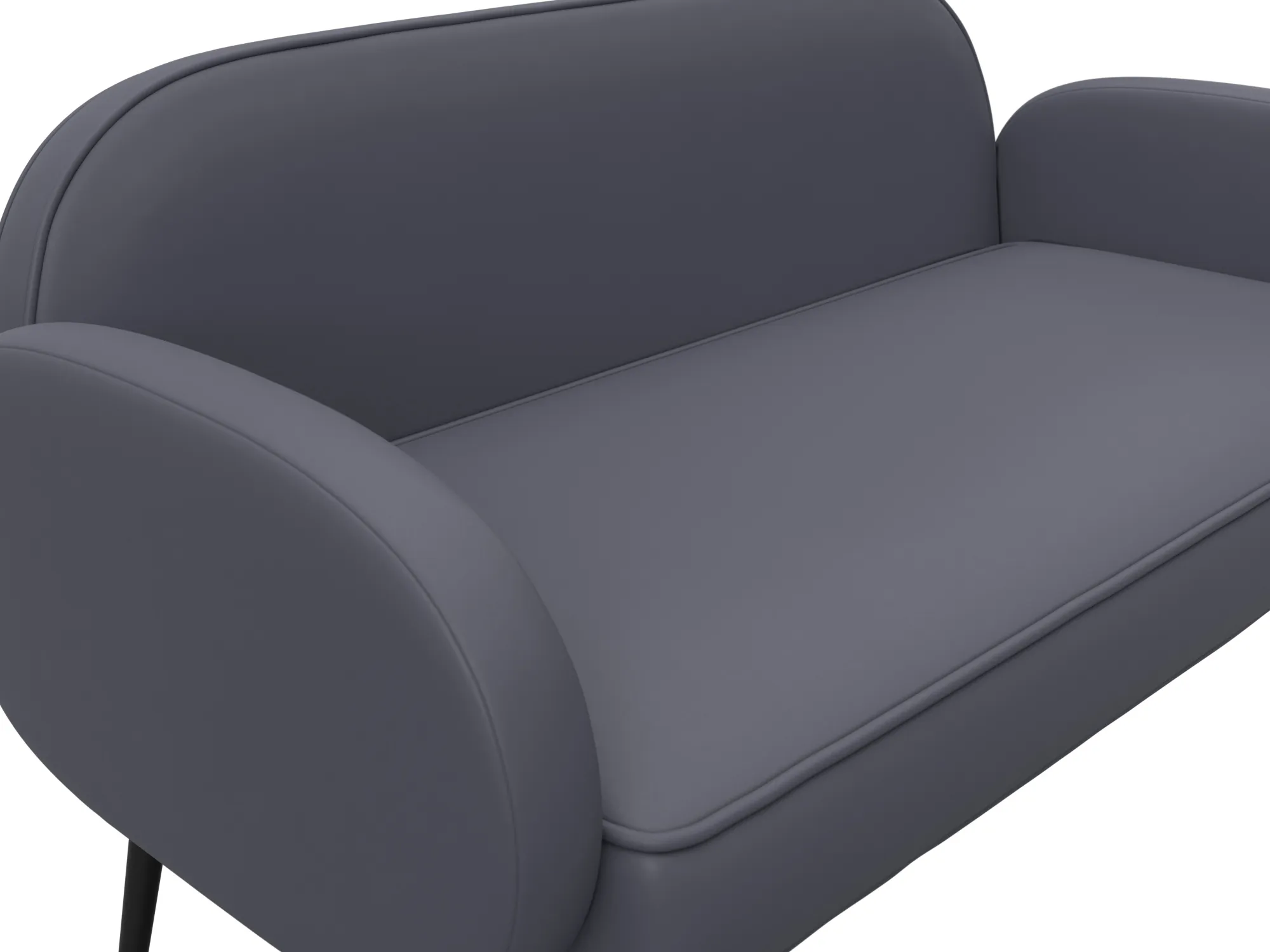 Диван прямой Лига-086 ( GRIFON 15 серый )