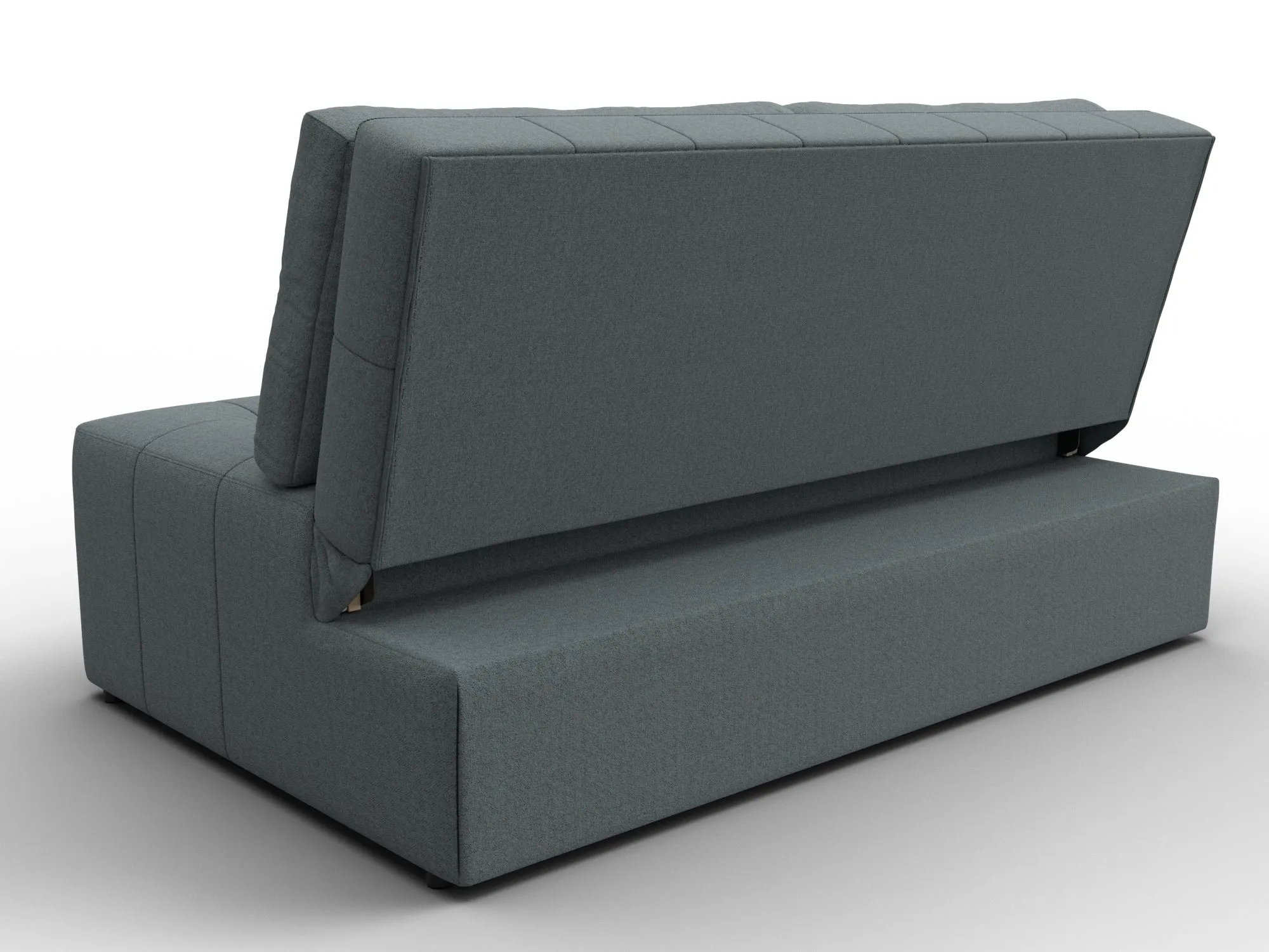 Диван прямой Лига-107 (140) ( Амур 07 серый )