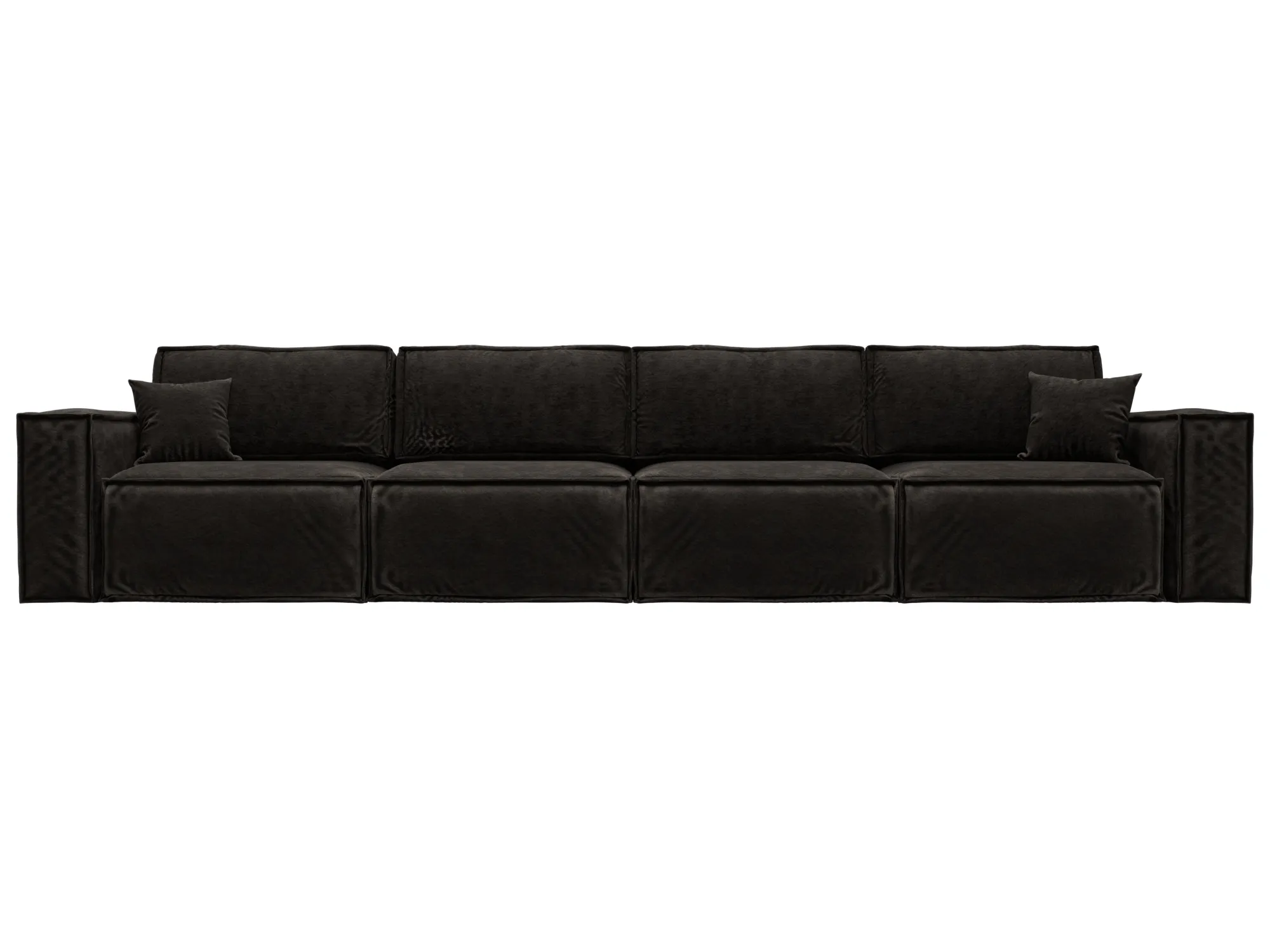 Диван прямой Лига-081 НПБ МегаЛонг ( BRUT 17 коричневый )