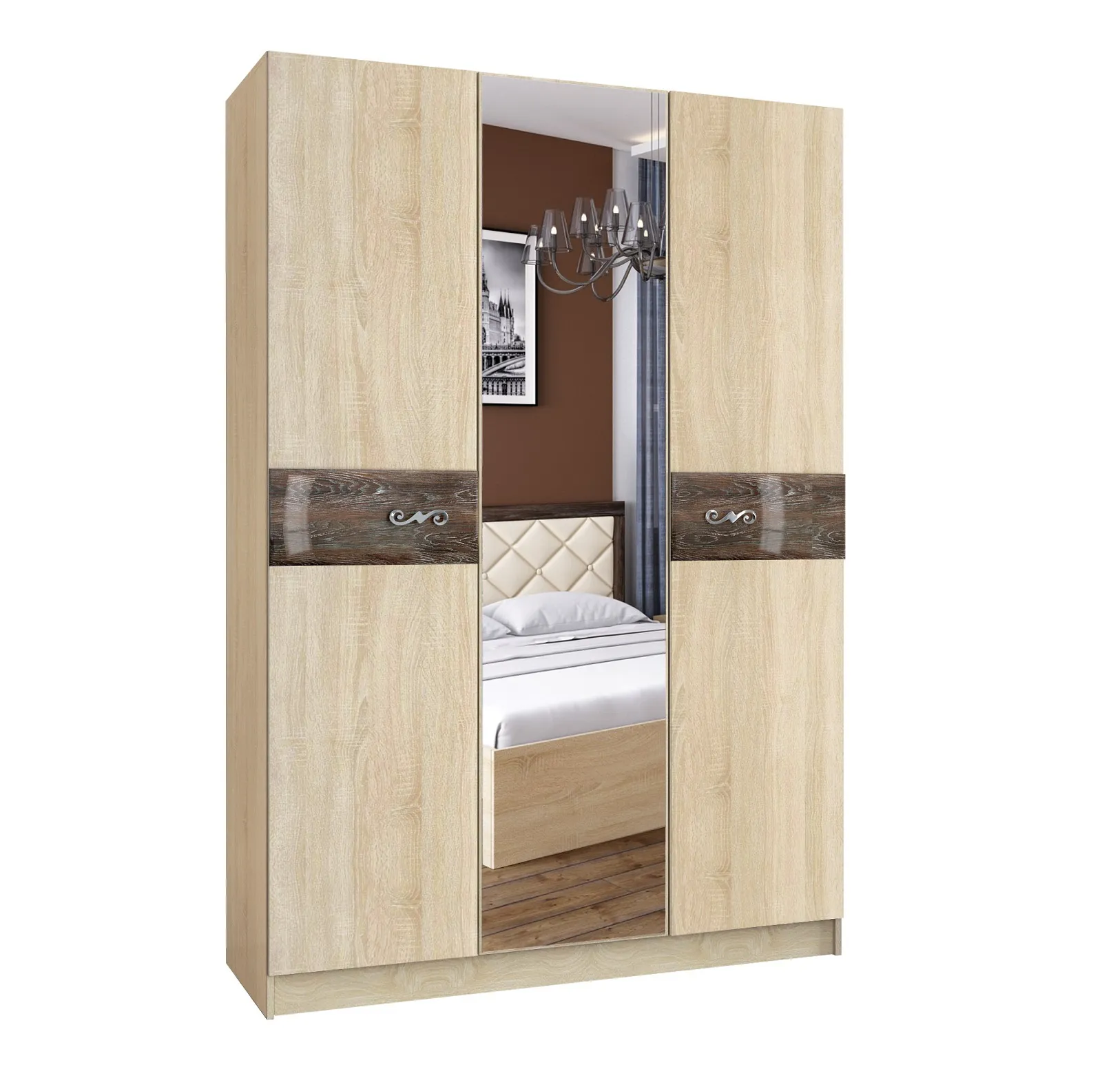 Шкаф 3-х дверный Мадлен