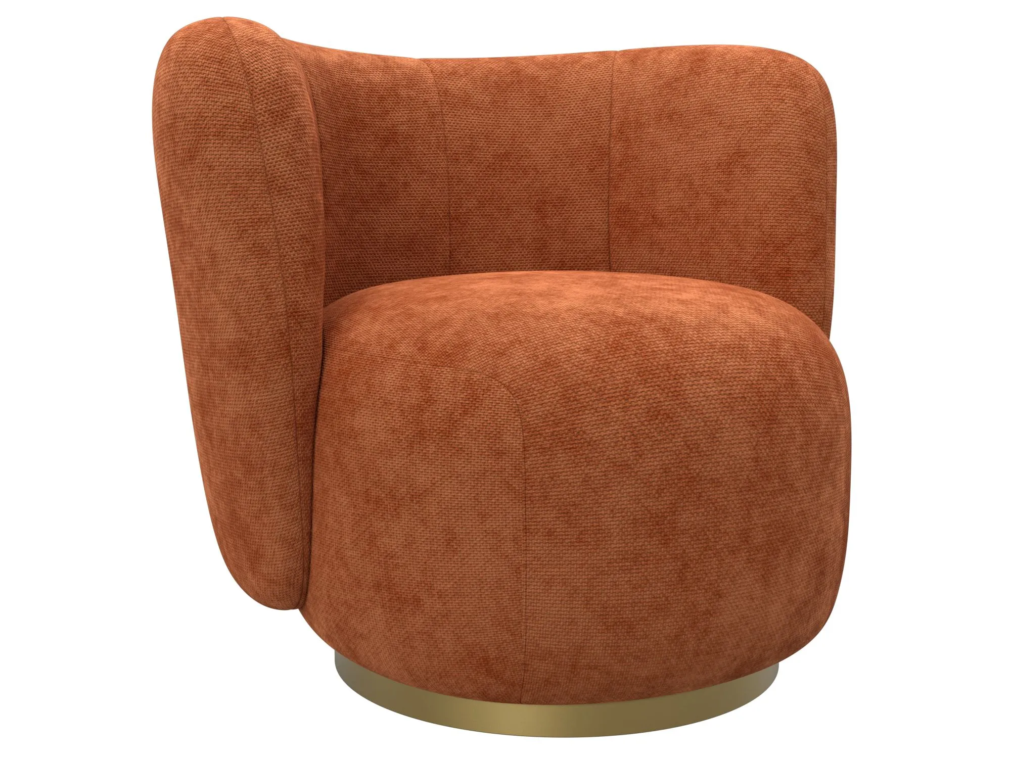 Кресло Лига-072 ( шеннил CRUZ 60 терракотовый )