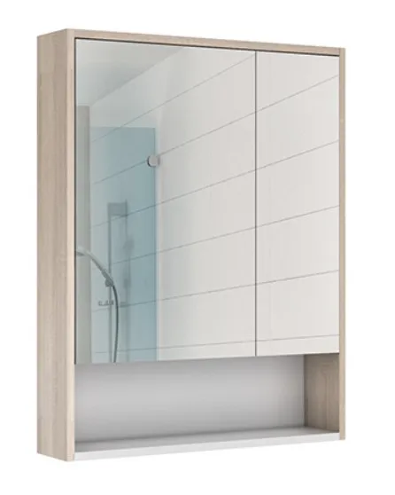 Шкаф-зеркало Prime Дуб сонома Домино