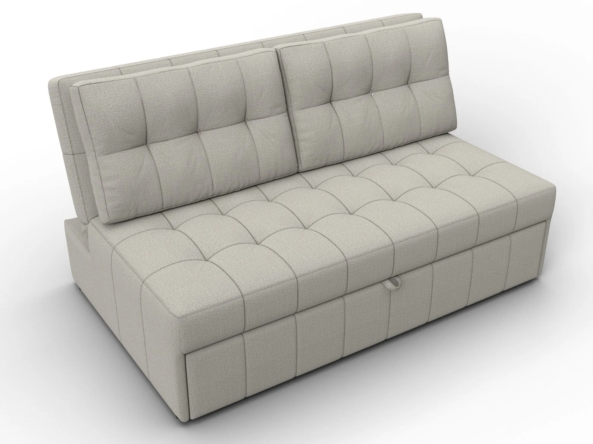 Диван прямой Лига-107 (140) ( Амур 02 бежевый )