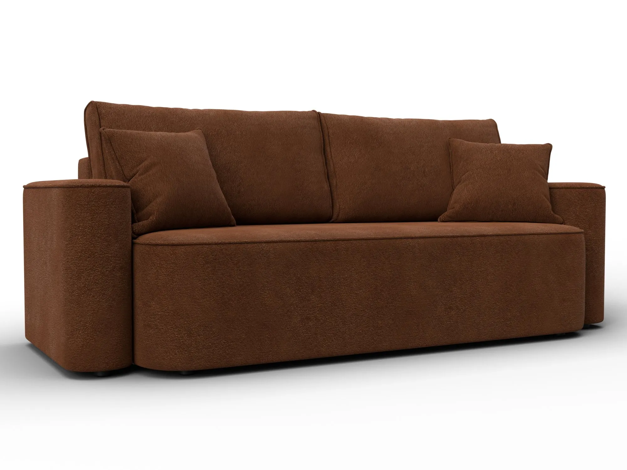 Диван прямой Лига-118 НПБ ( LAIM 14 терракотовый )