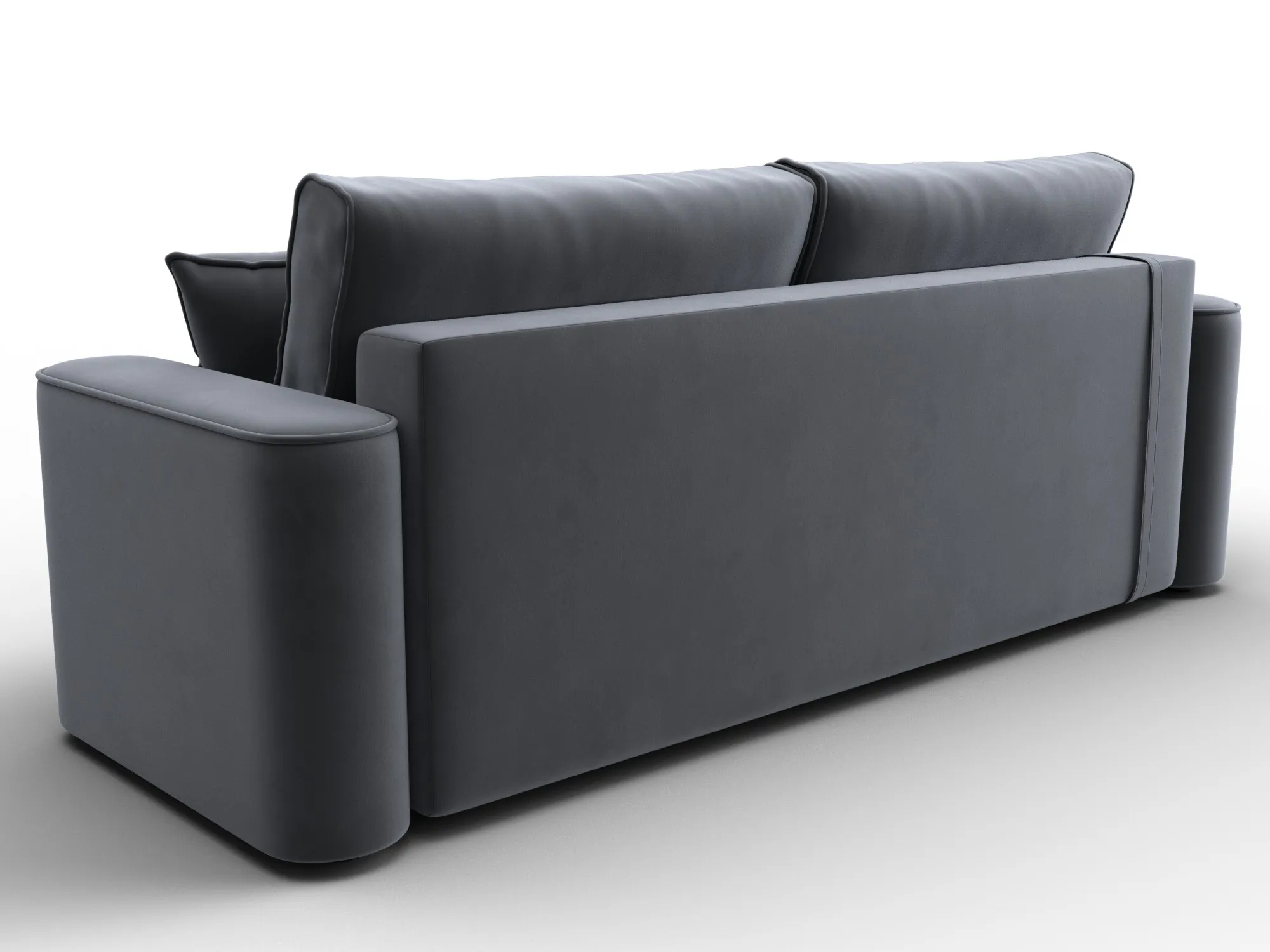 Диван прямой Лига-118 НПБ ( SEVEN 17 серый )