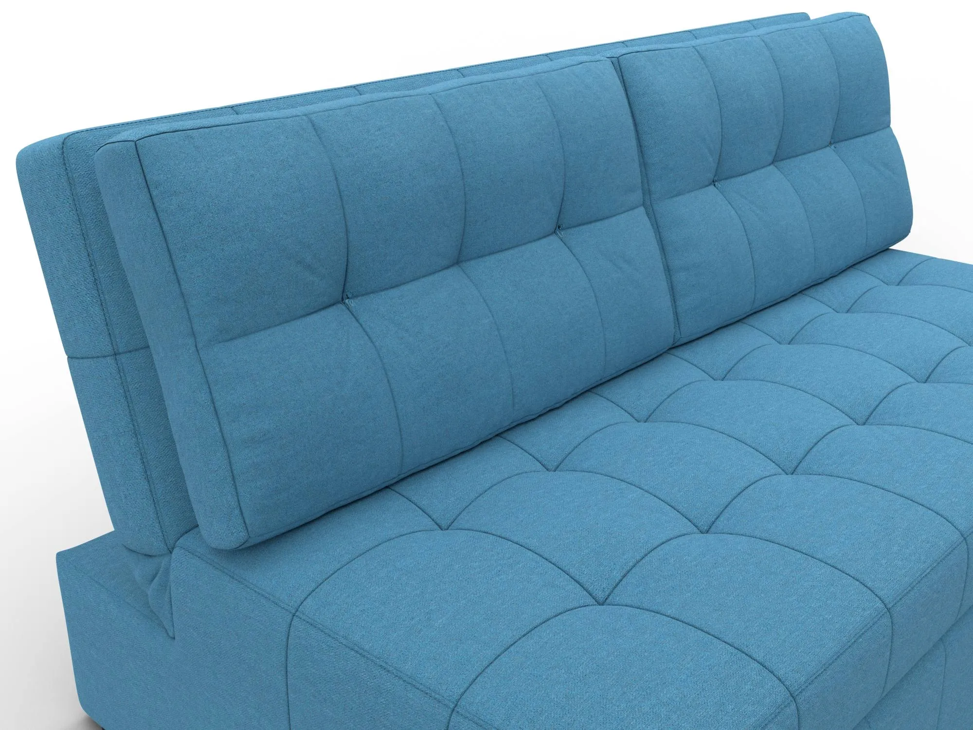 Диван прямой Лига-107 (160) ( Амур 10 голубой )