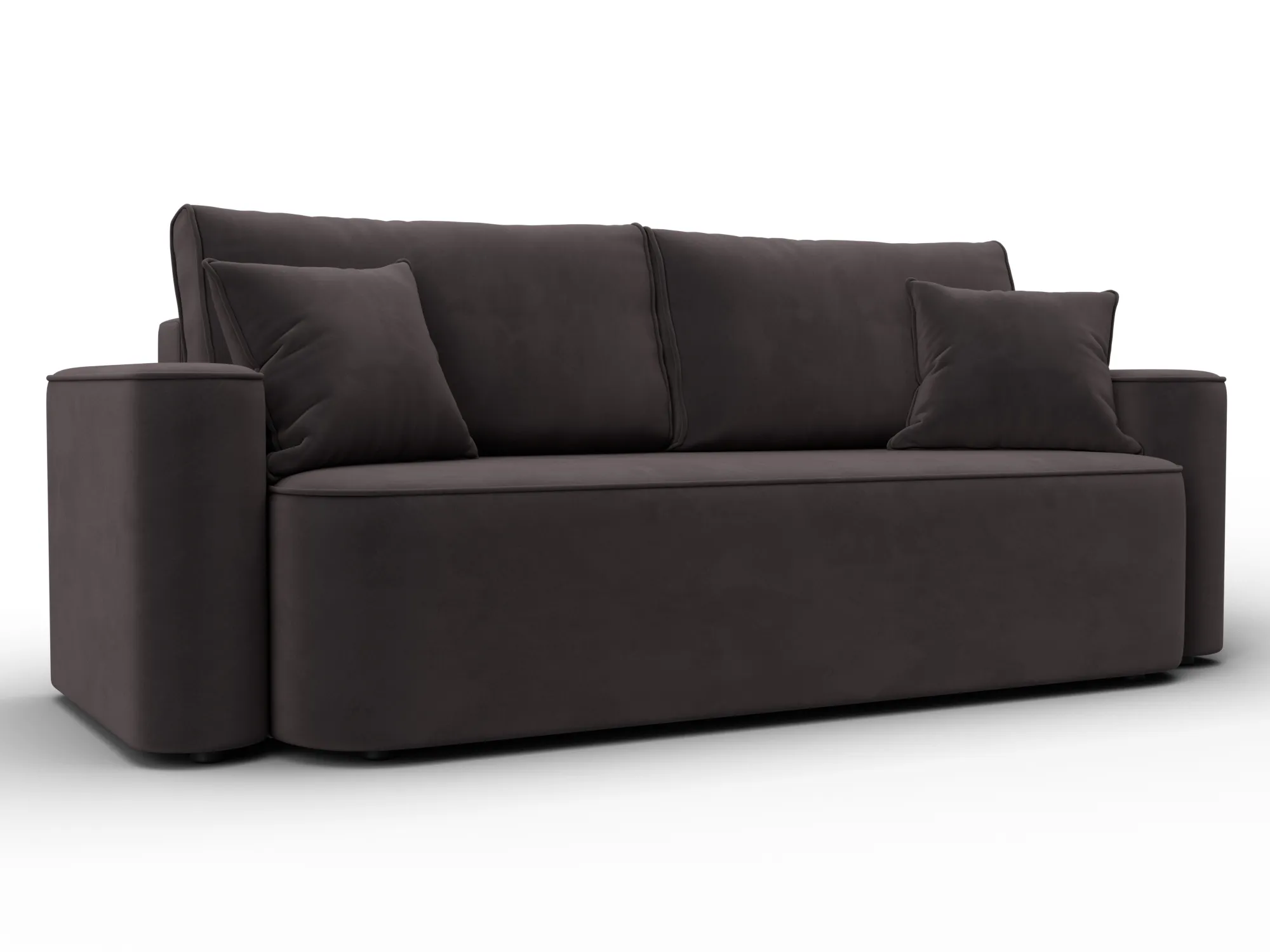 Диван прямой Лига-118 НПБ ( SEVEN 727 коричневый )