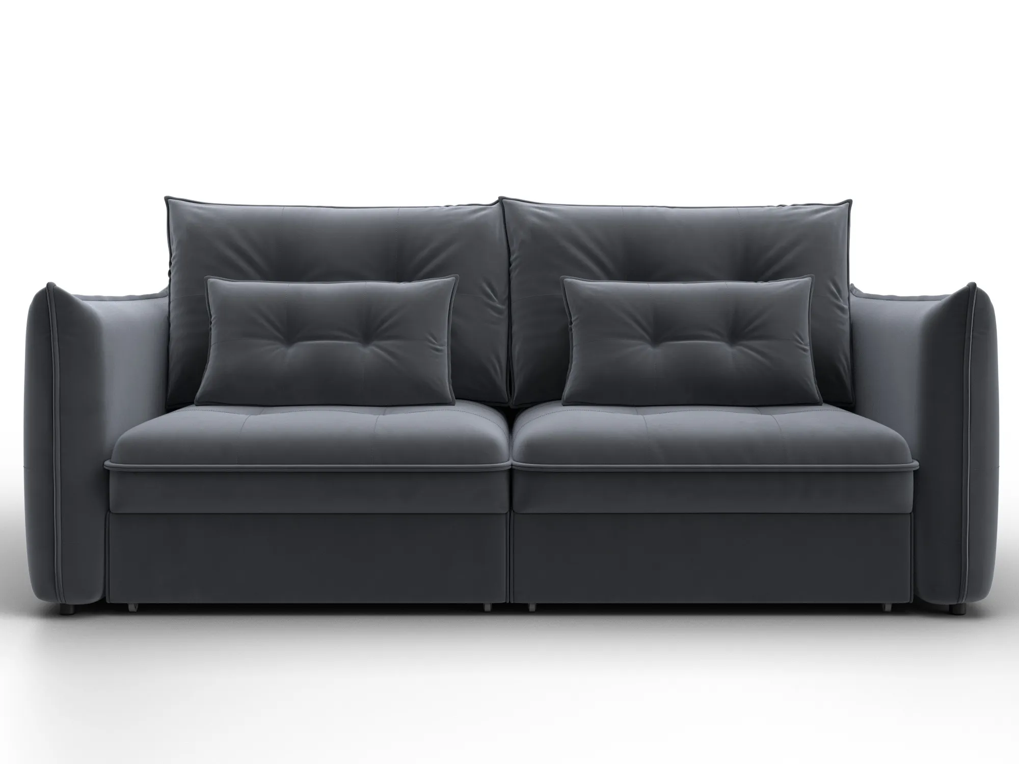 Диван прямой Лига-100 НПБ ( SEVEN 17 серый )