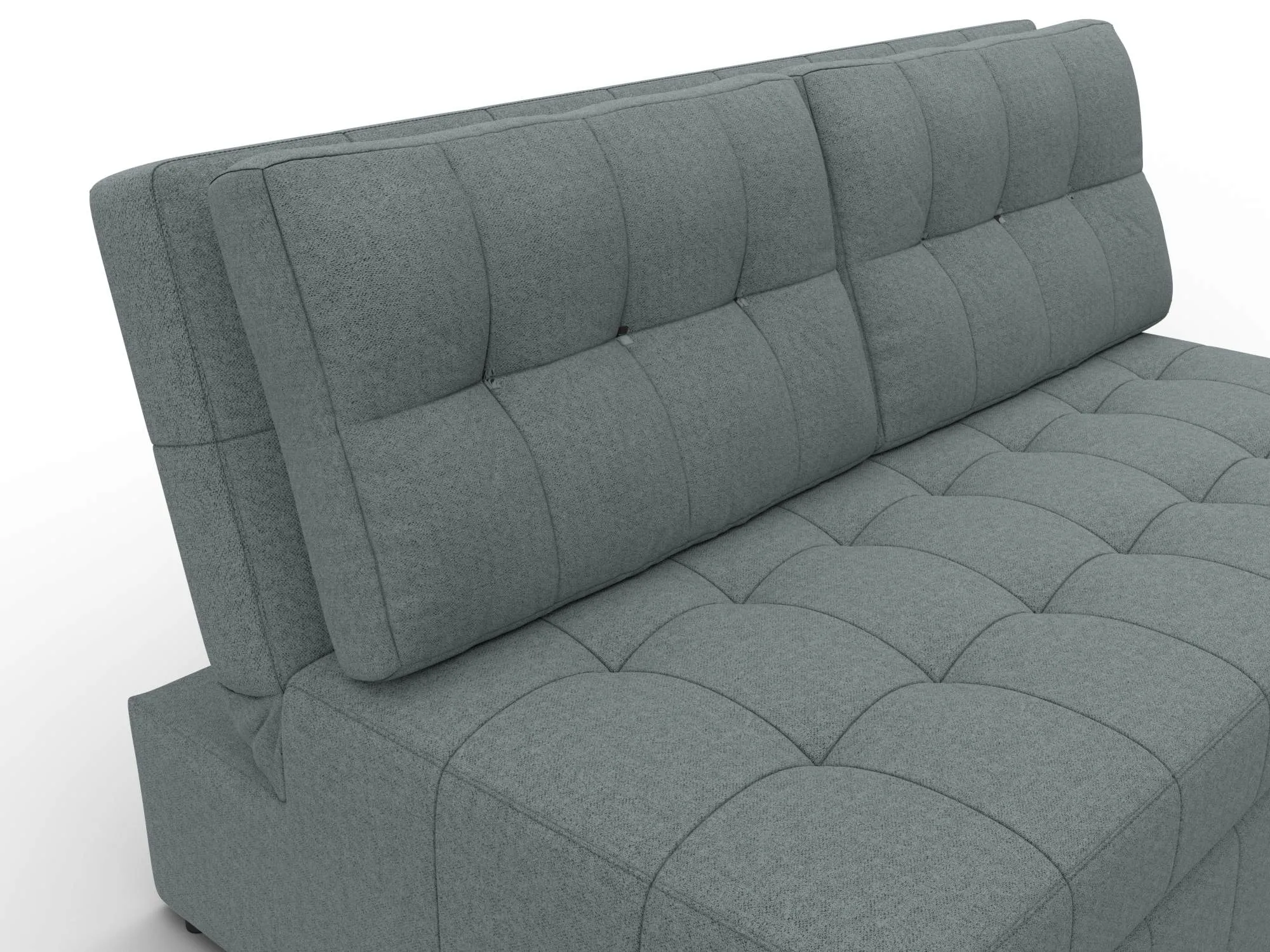 Диван прямой Лига-107 (140) ( Амур 07 серый )