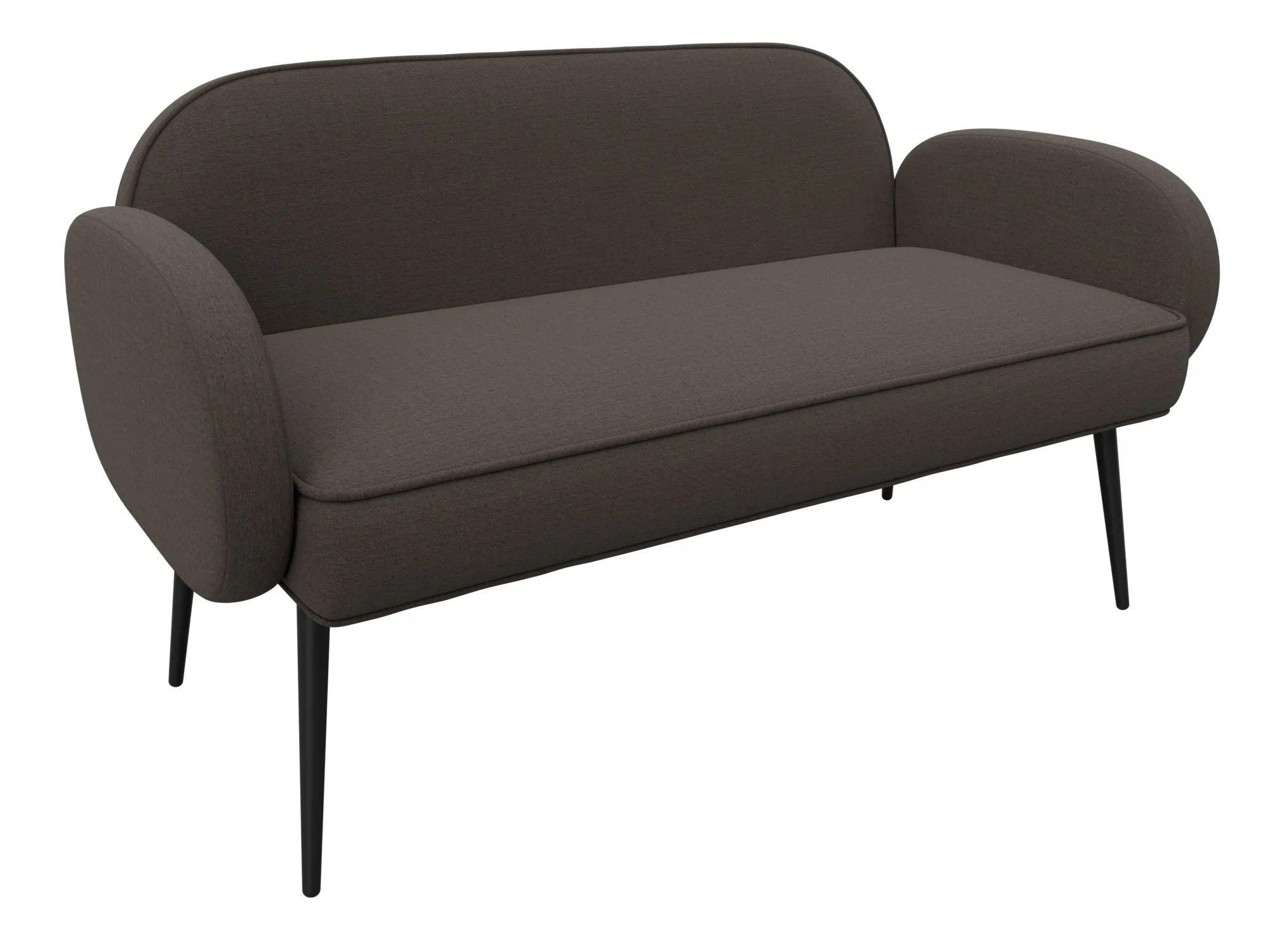 Диван прямой Лига-086 ( Амур 05 коричневый )