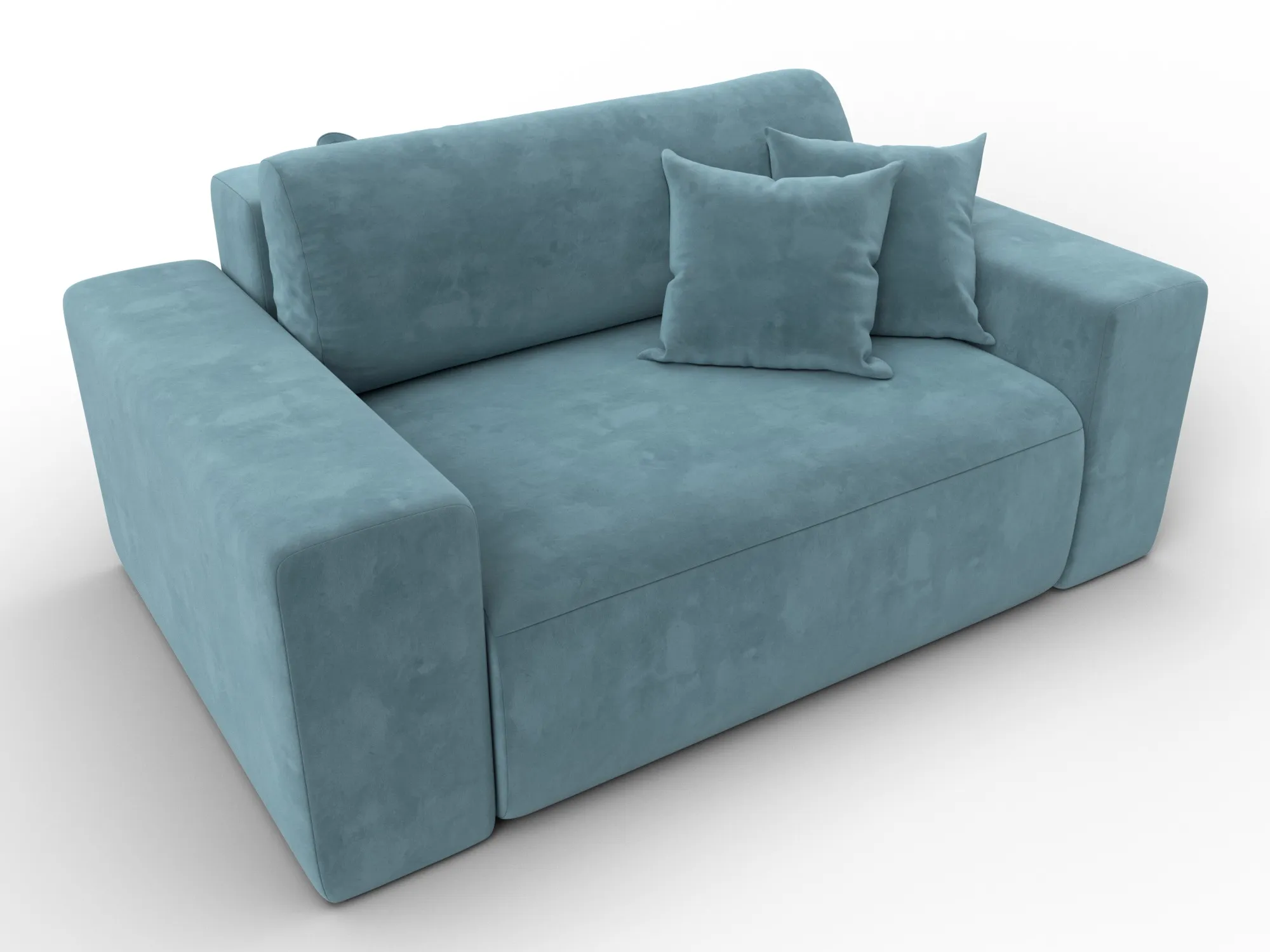 Кресло Лига-036 НПБ ( SEVEN 113 бирюзовый )