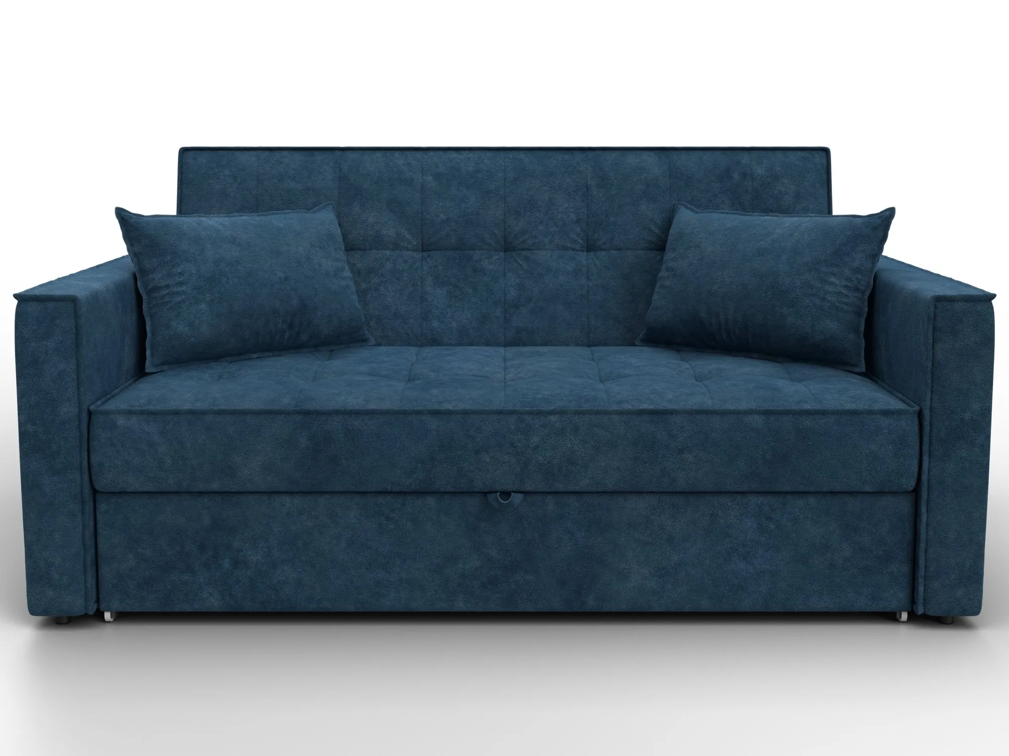 Диван прямой Лига-104 (140) ( BRUT 11 синий )