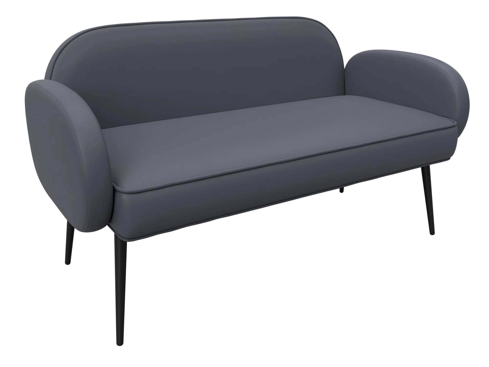 Диван прямой Лига-086 ( GRIFON 15 серый )