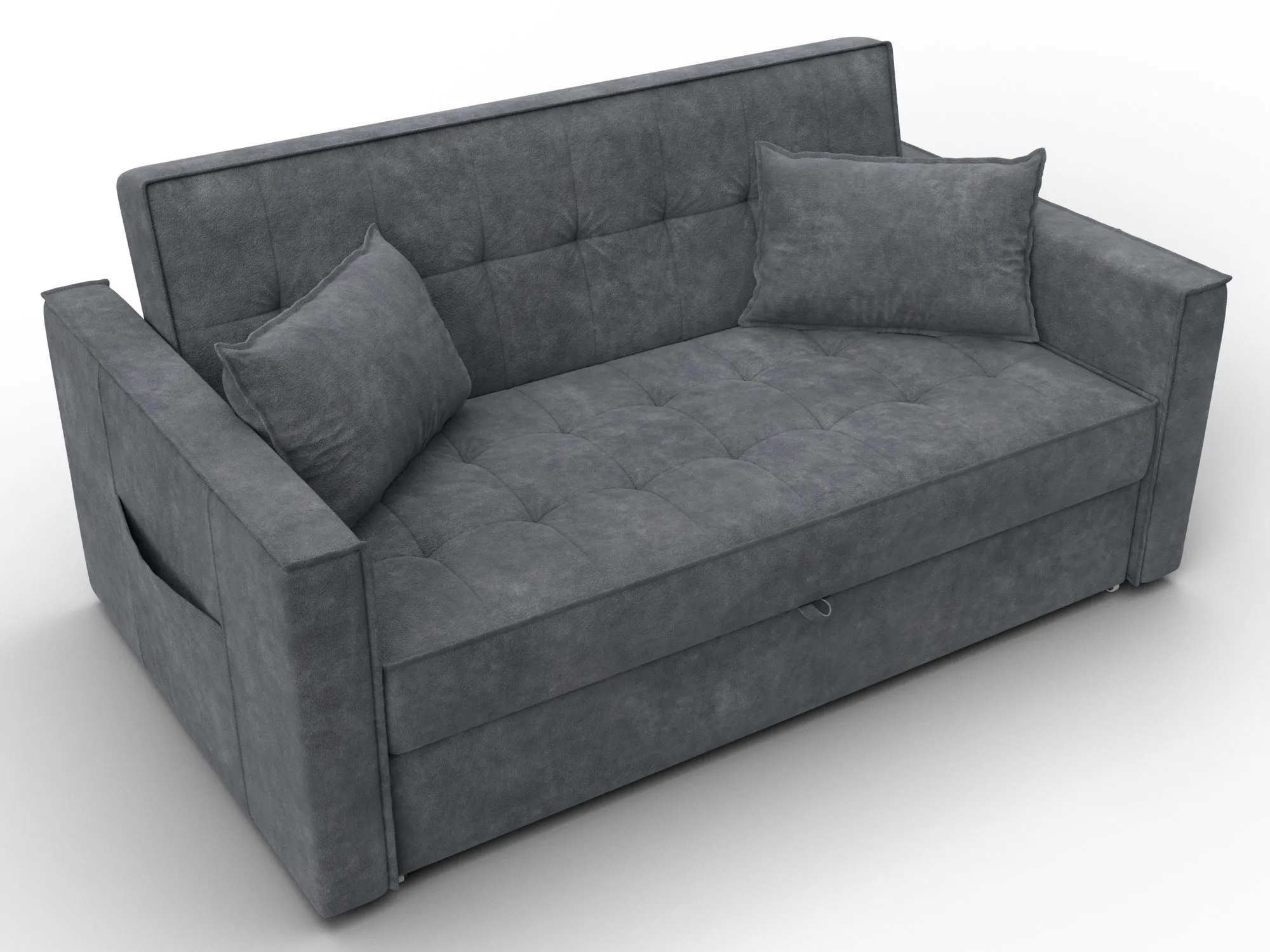 Диван прямой Лига-104 (140) ( BRUT 16 темно-серый )