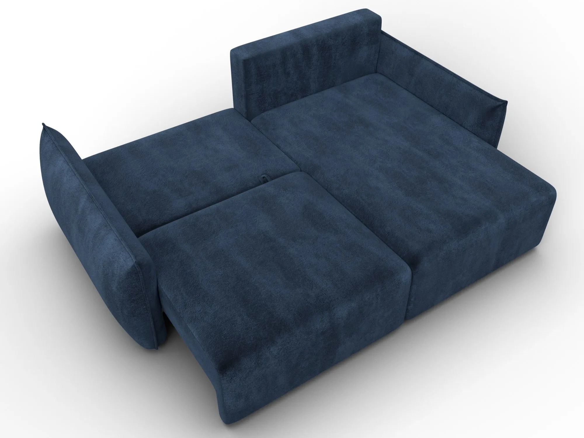 Диван угловой Лига-051 НПБ угол универсальный ( TOWER 13 синий )