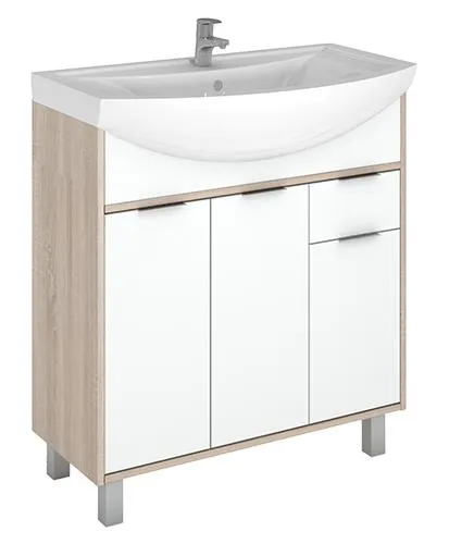 Тумба под умывальник "Балтика 80" Prime Домино