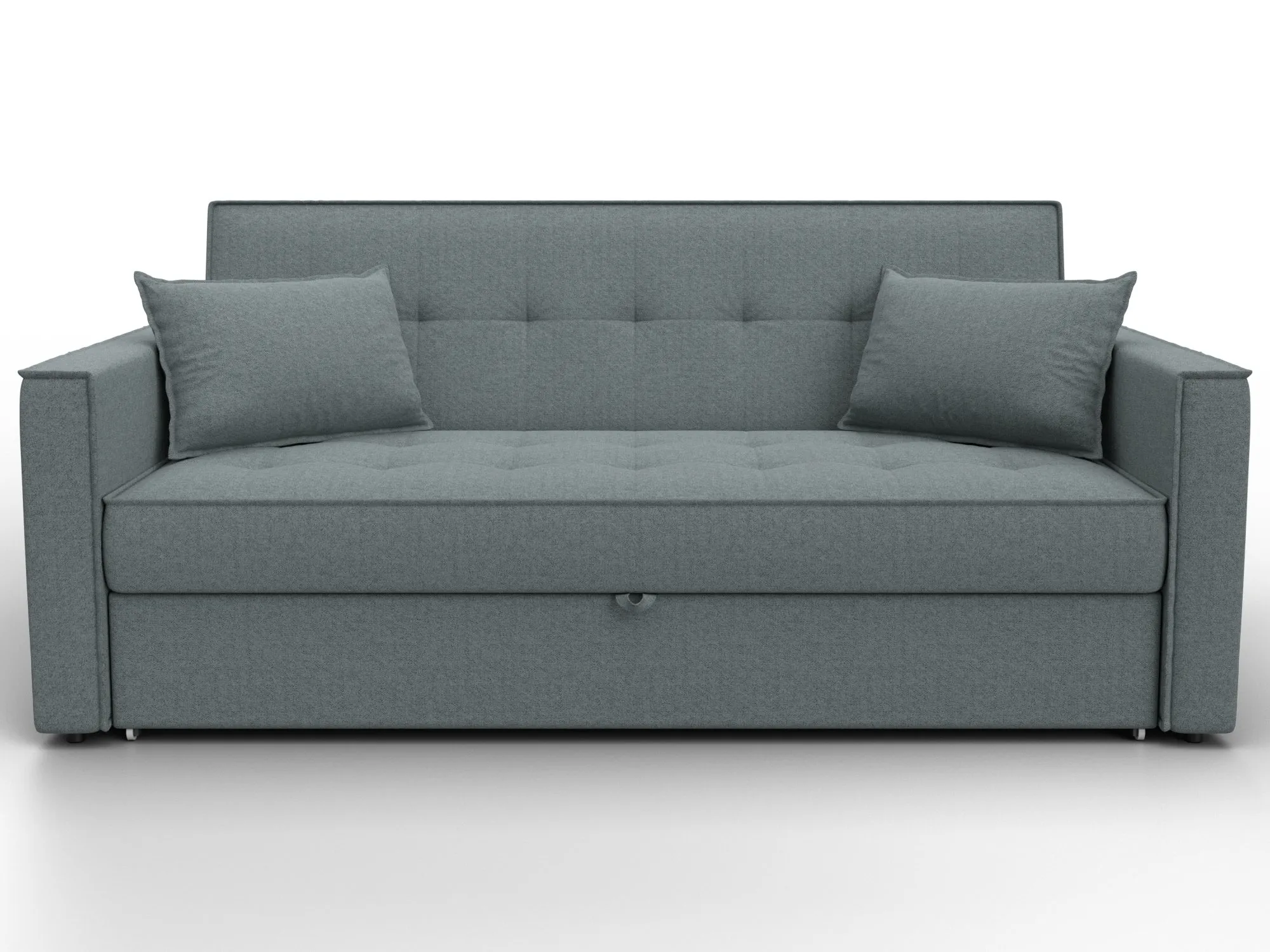 Диван прямой Лига-104 (160) ( Амур 07 серый )