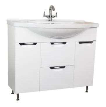 Тумба под умывальник "Эльбрус 100" Грация с двумя ящиками В2 Домино