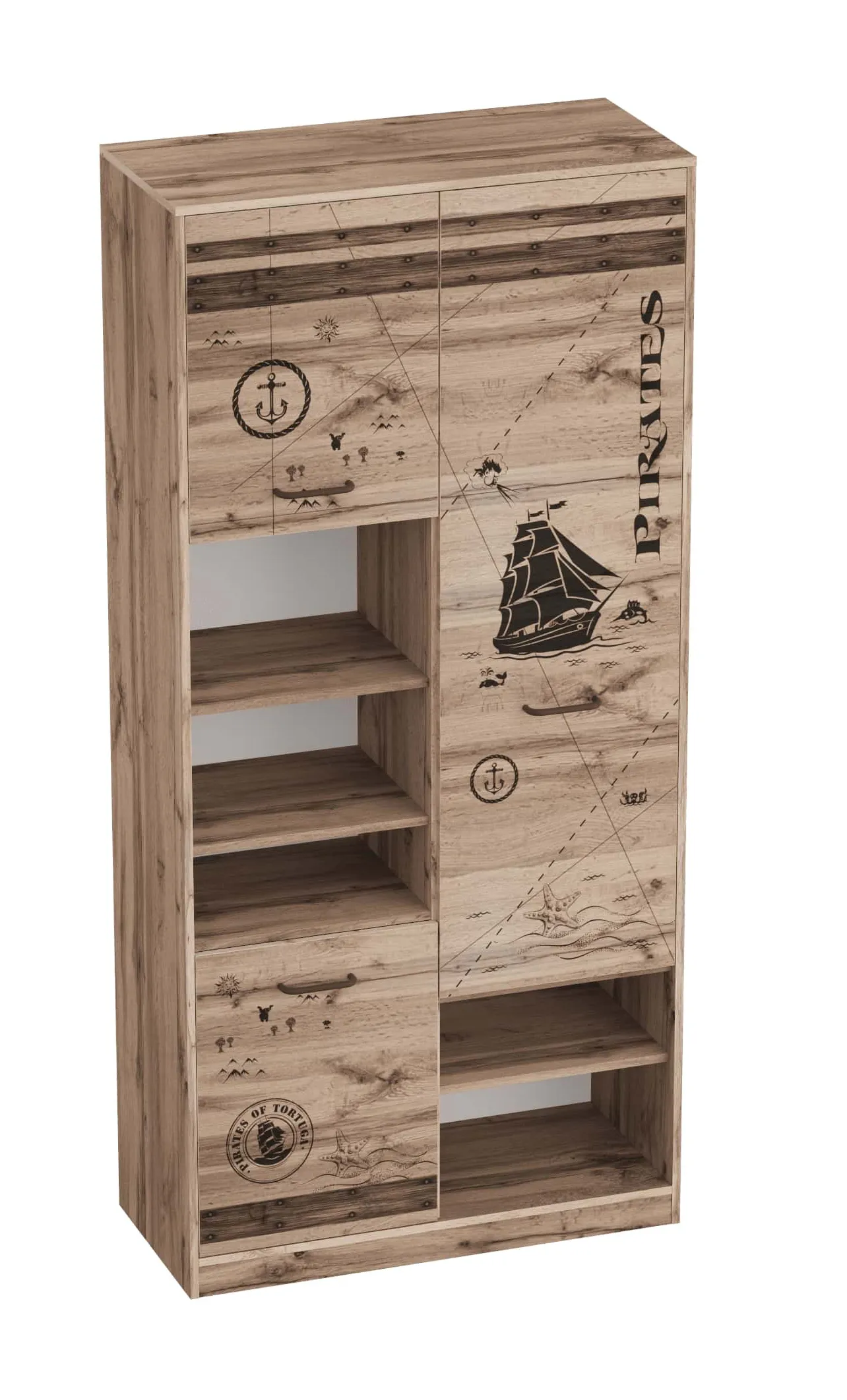 Шкаф трехдверный Фрегат