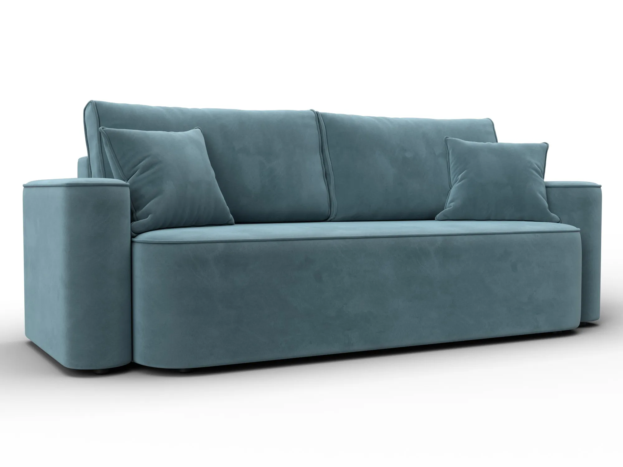 Диван прямой Лига-118 НПБ ( SEVEN 113 бирюзовый )