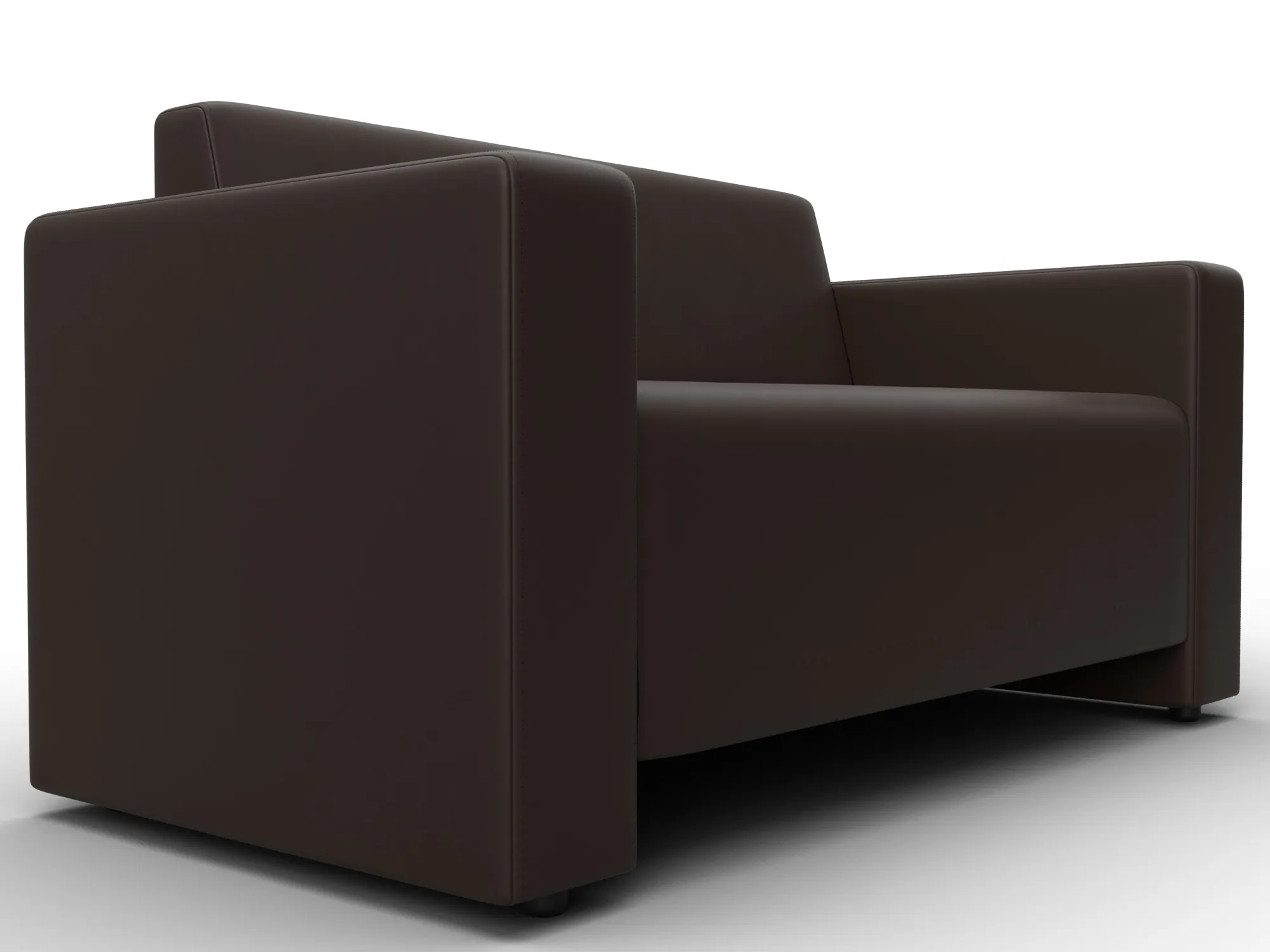 Диван прямой Лига-093 ( Коричневый )