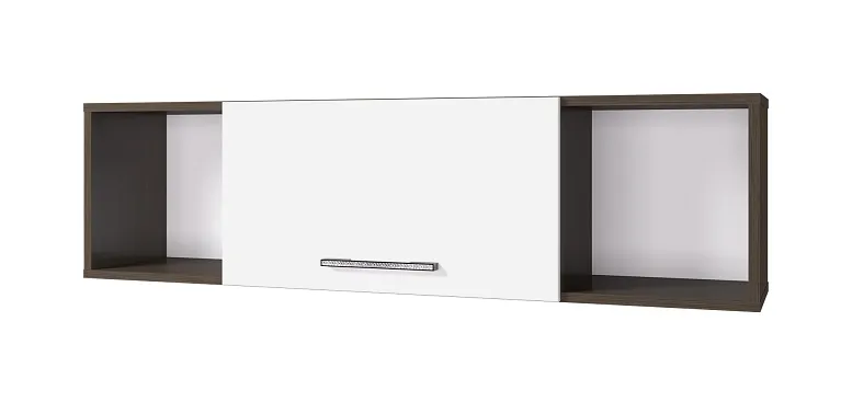 Полка навесная Ненси 1200 (венге/белый)