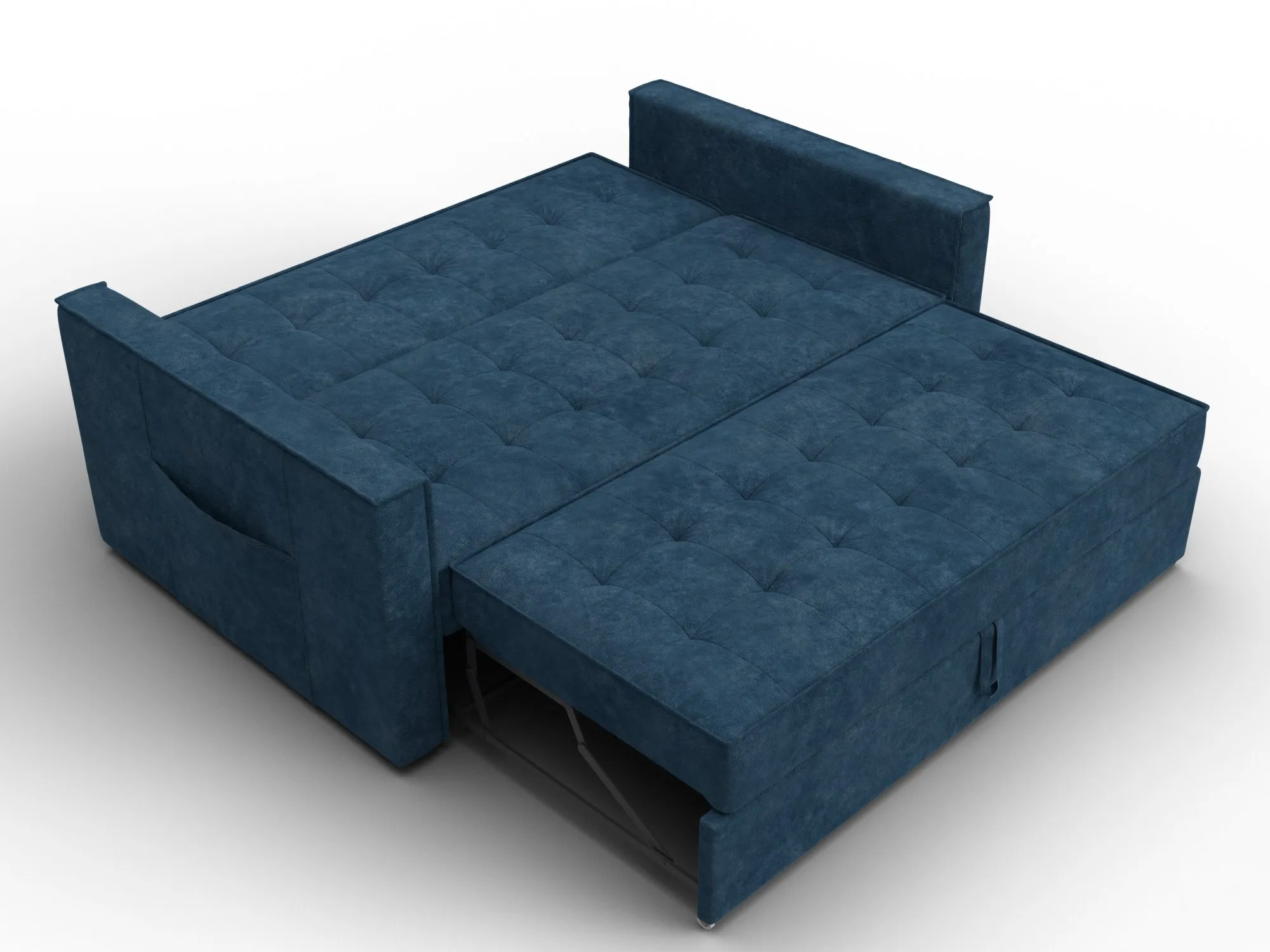 Диван прямой Лига-104 (140) ( BRUT 11 синий )