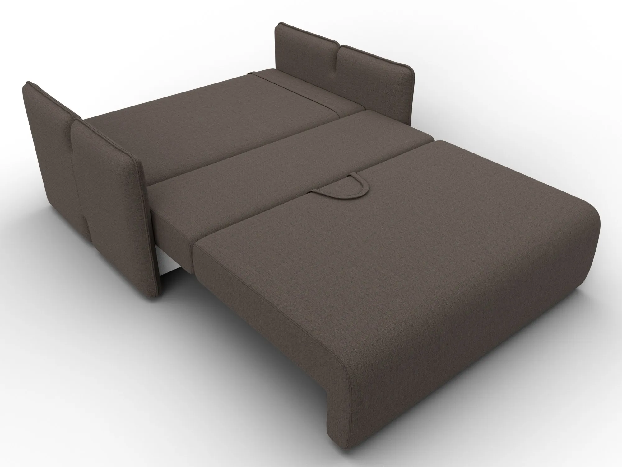 Диван прямой Лига-117 ( Амур 05 коричневый )