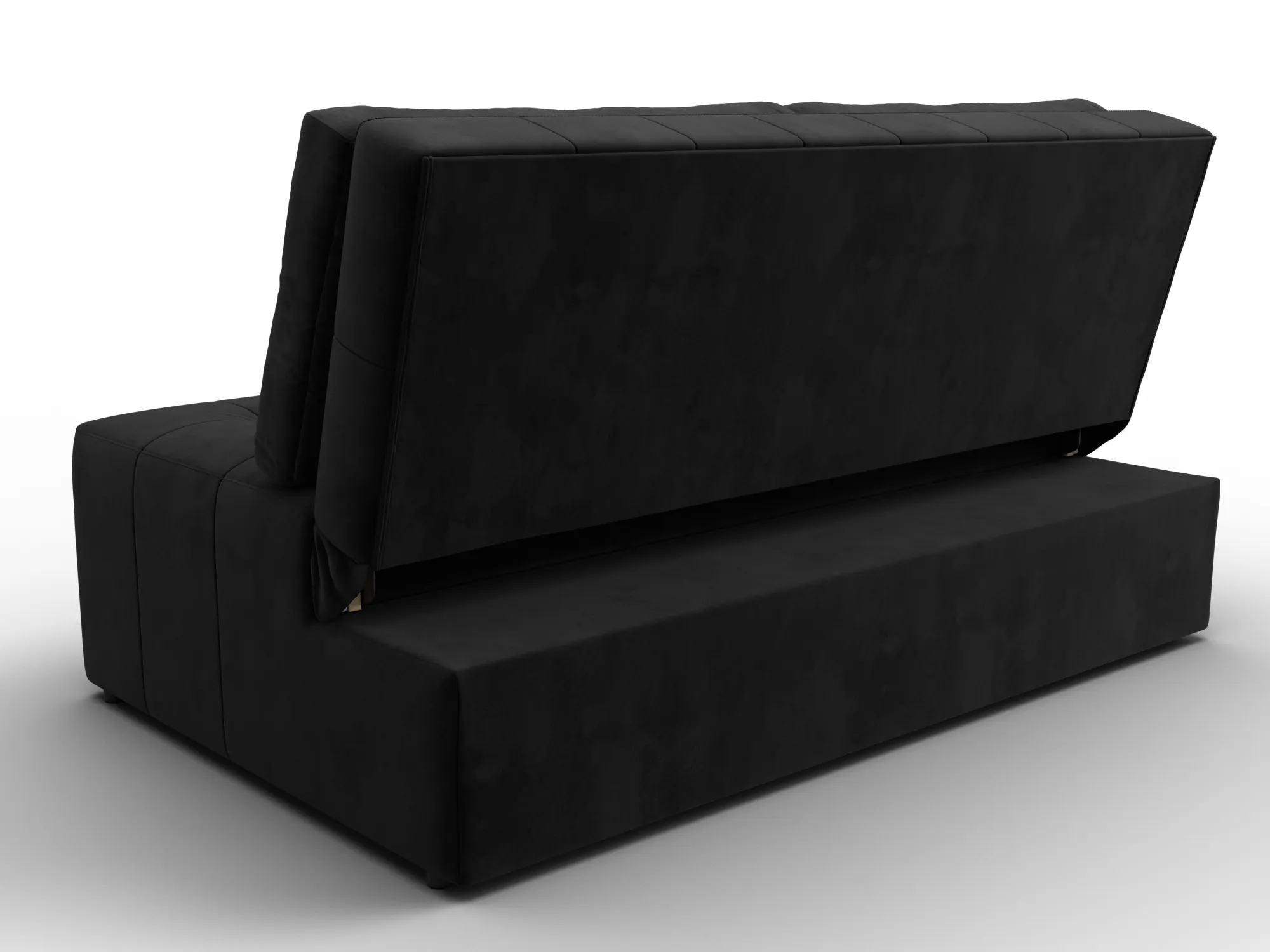 Диван прямой Лига-107 (140) ( SEVEN 35 черный )