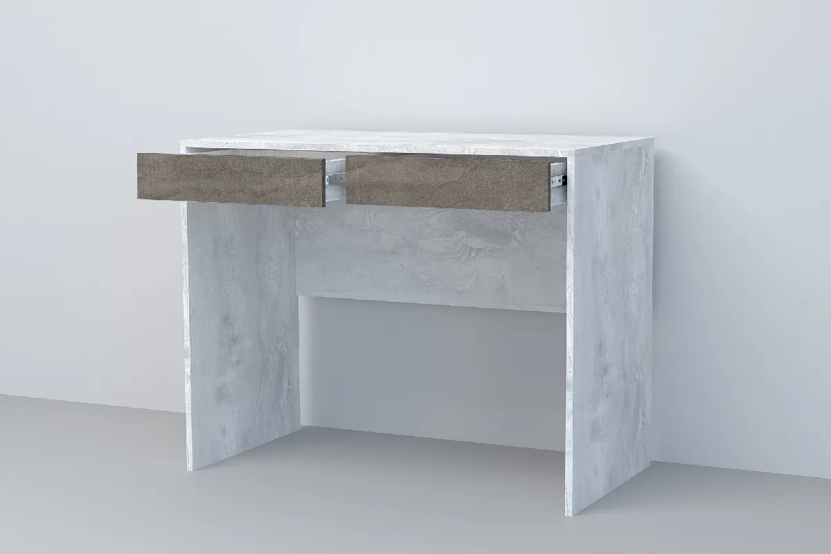 Стол Письменный СТ-1 Эго  Бетон Светлый/Камень Темный