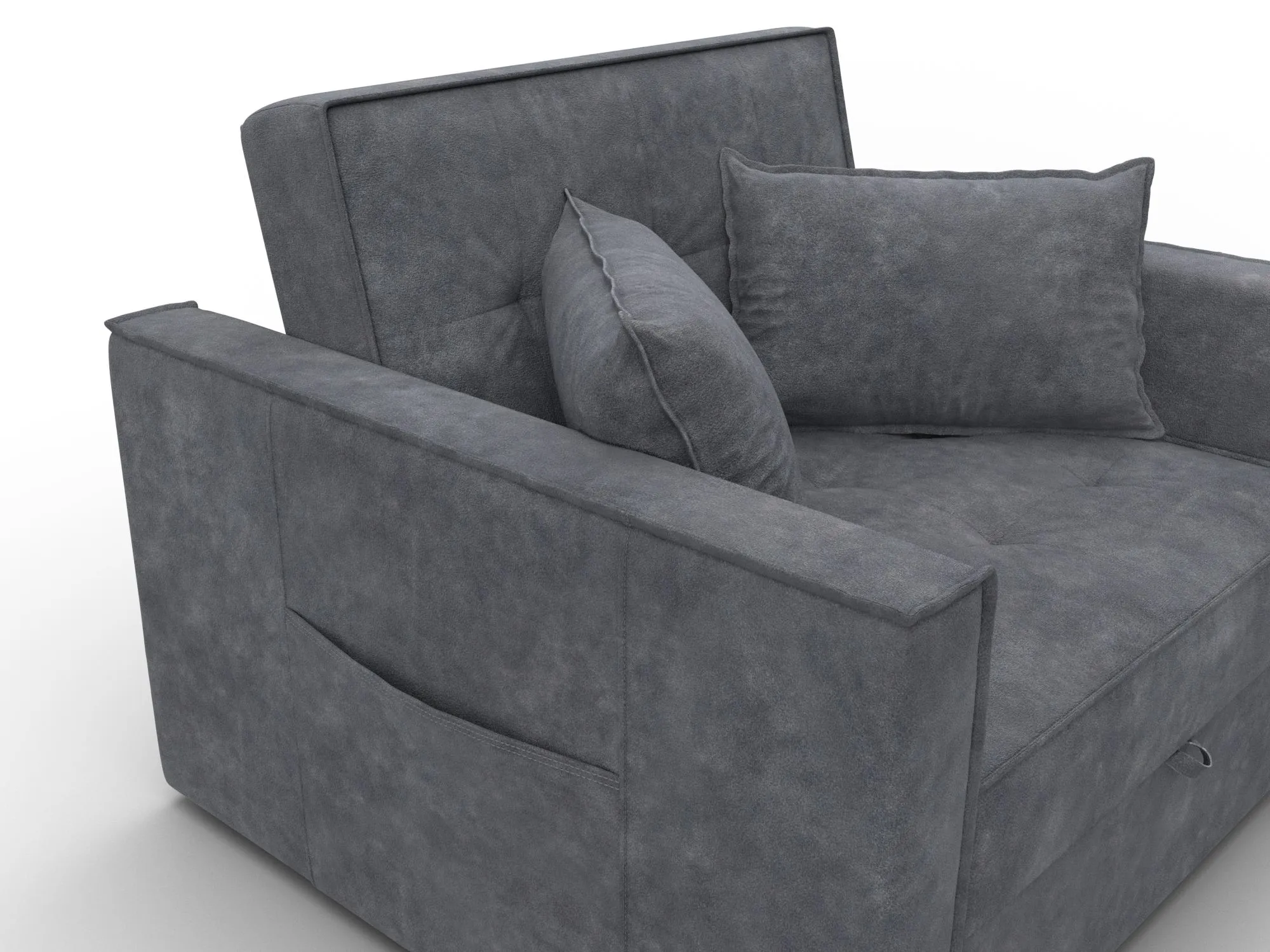 Кресло-кровать Лига-104 (80) ( BRUT 16 темно-серый )